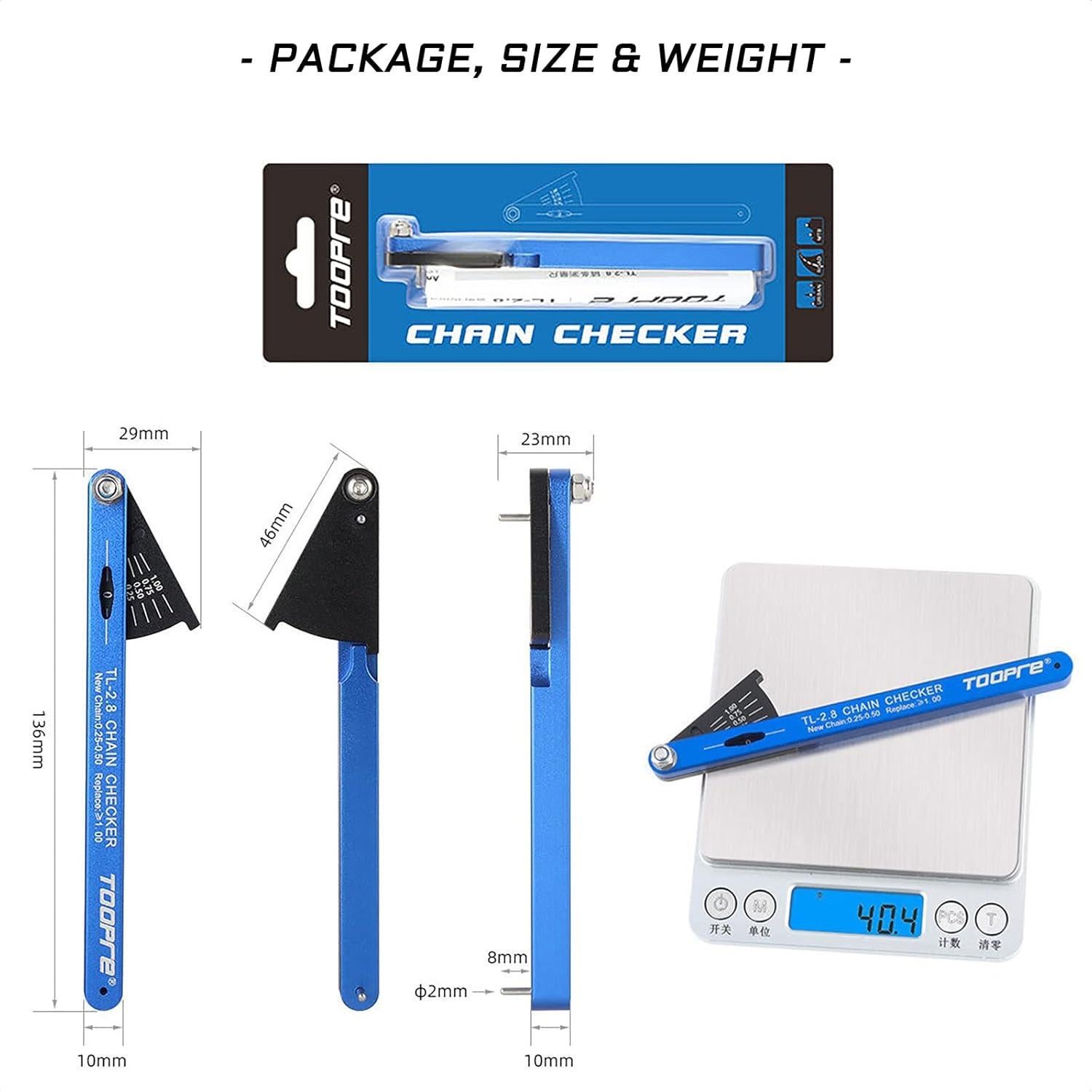 Herramienta de Comprobación de Cadena de Bicicleta KIEVODE LTMSCLQ01