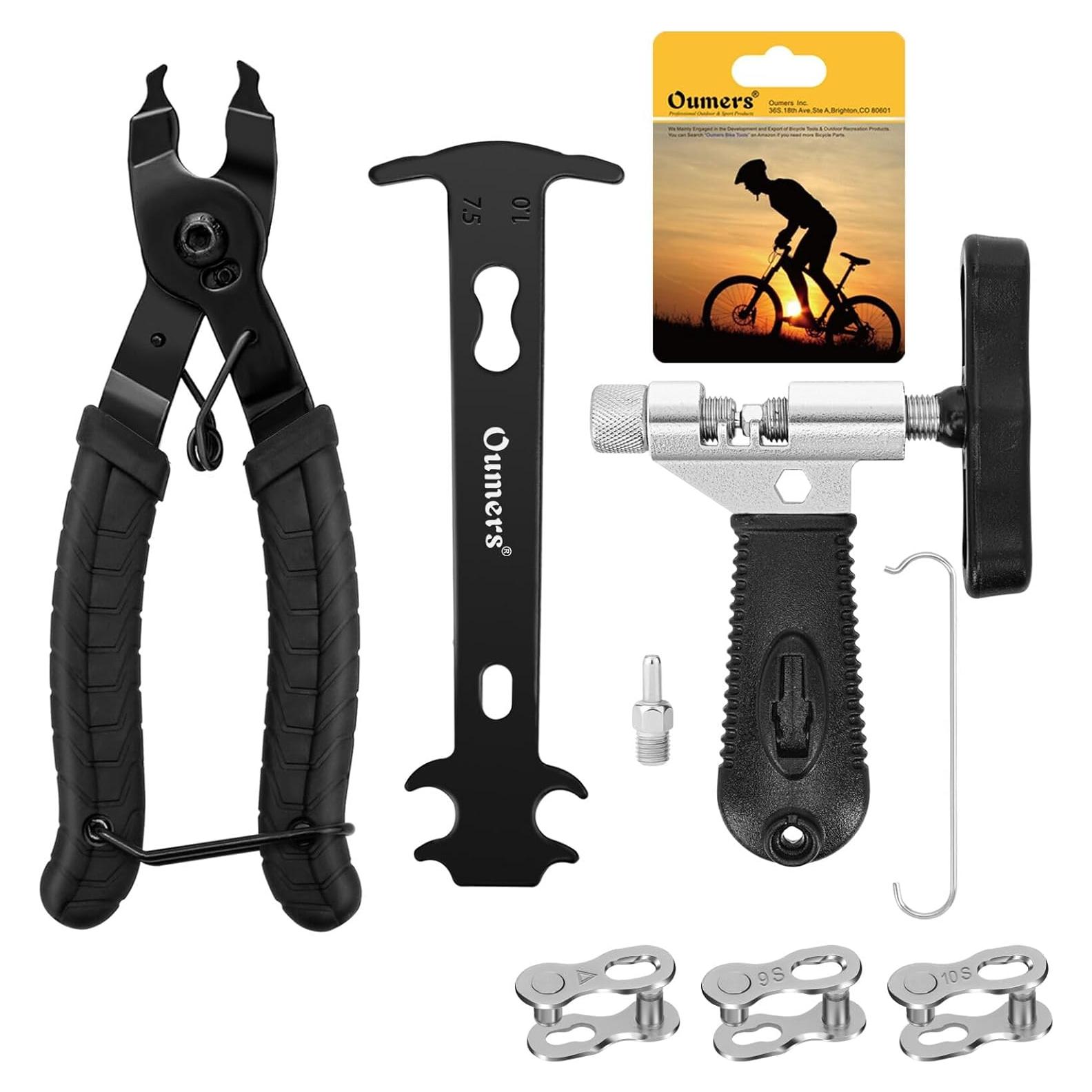 Juego de Herramientas Oumers para Reparación de Cadenas de Bicicleta