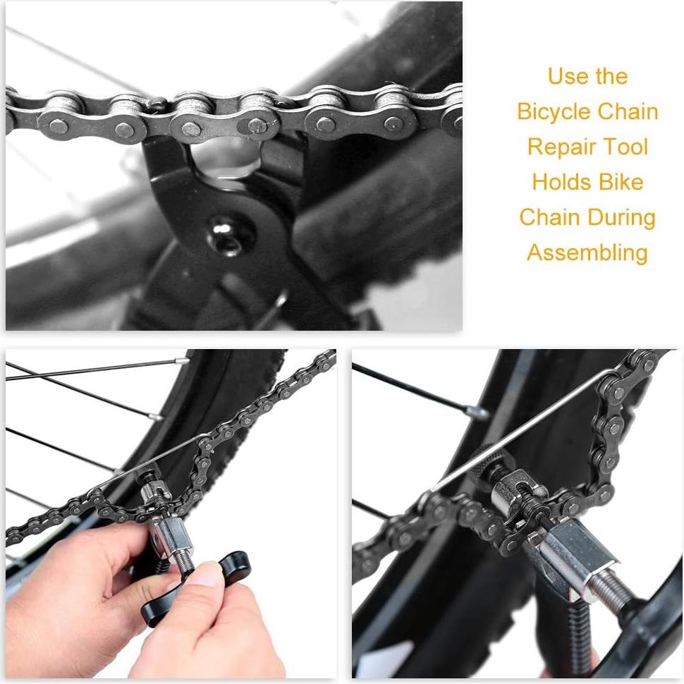 Kit de Herramientas WOTOW para Reparación de Cadenas de Bicicleta