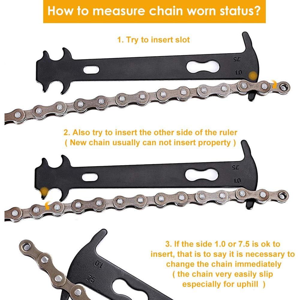 Kit de Herramientas WOTOW para Reparación de Cadenas de Bicicleta