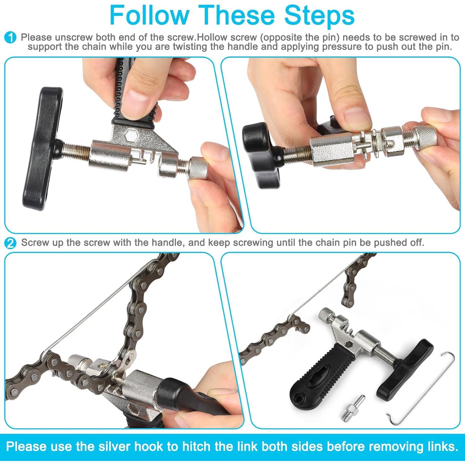 Kit de Herramientas para Reparación de Cadenas de Bicicleta A AKRAF