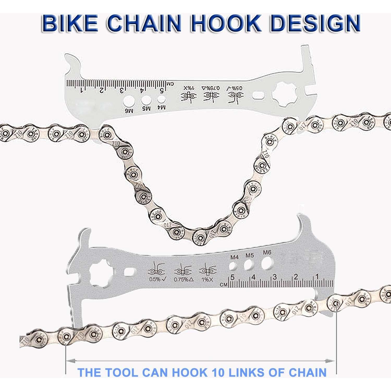 Medidor de Cadena de Bicicleta COOLWHEEL Acero Inoxidable