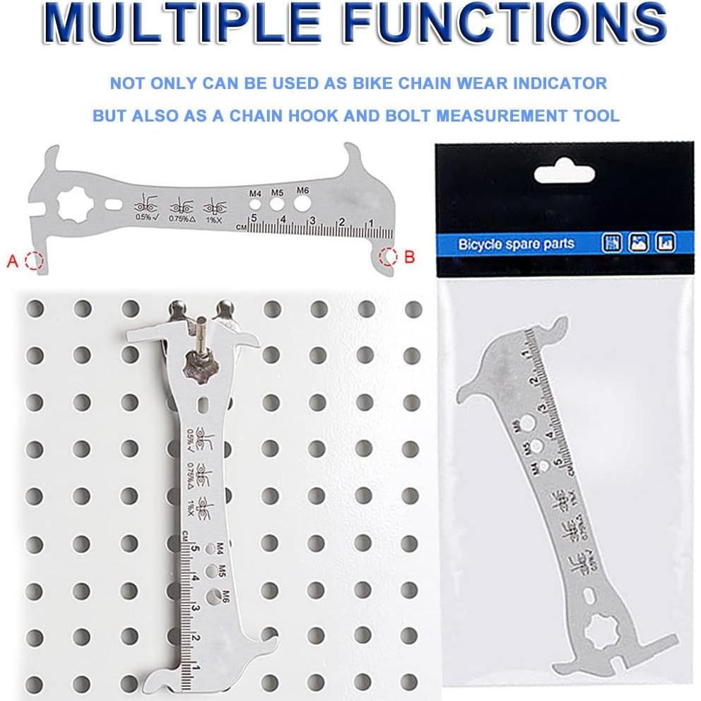 Medidor de Cadena de Bicicleta COOLWHEEL Acero Inoxidable