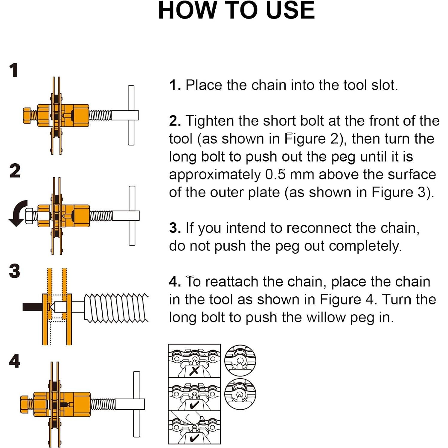 Kit de Herramientas para Cadenas de Bicicleta SONZUIA SON-7024N