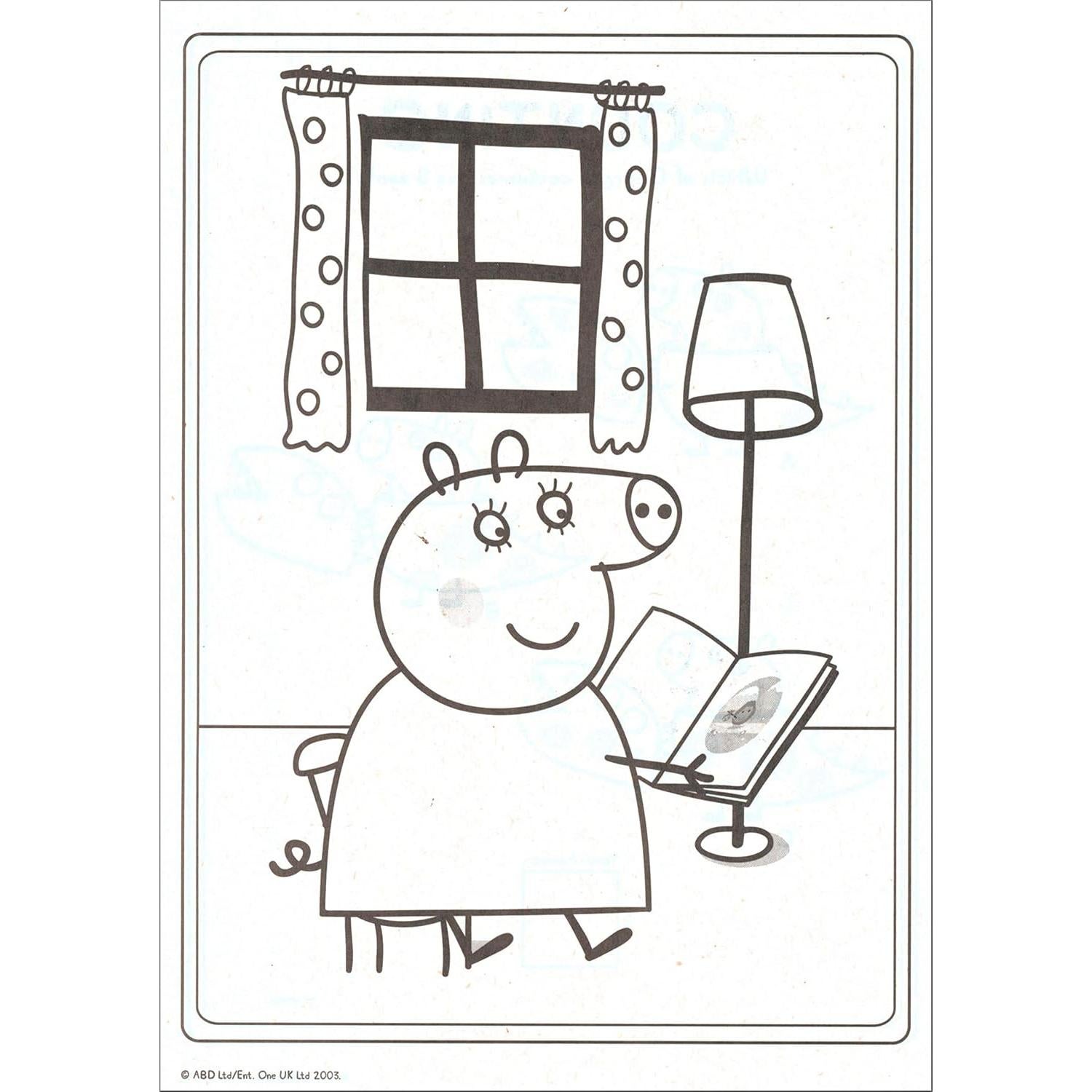 Set de Colorear Peppa Pig - Libro, Stickers y Colgador