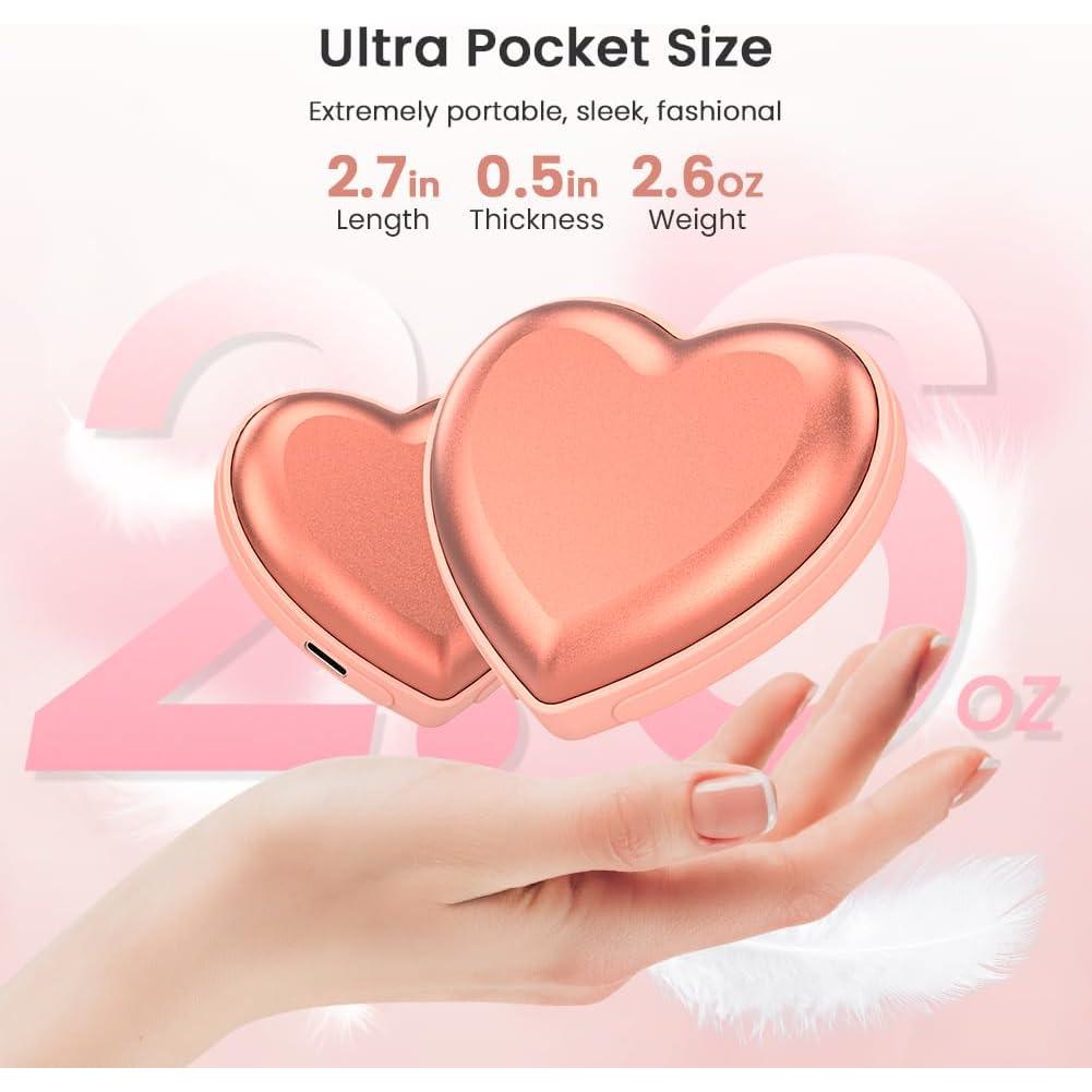 Calentadores de Manos Recargables Korbot WH-LV01 5200mAh Rosa