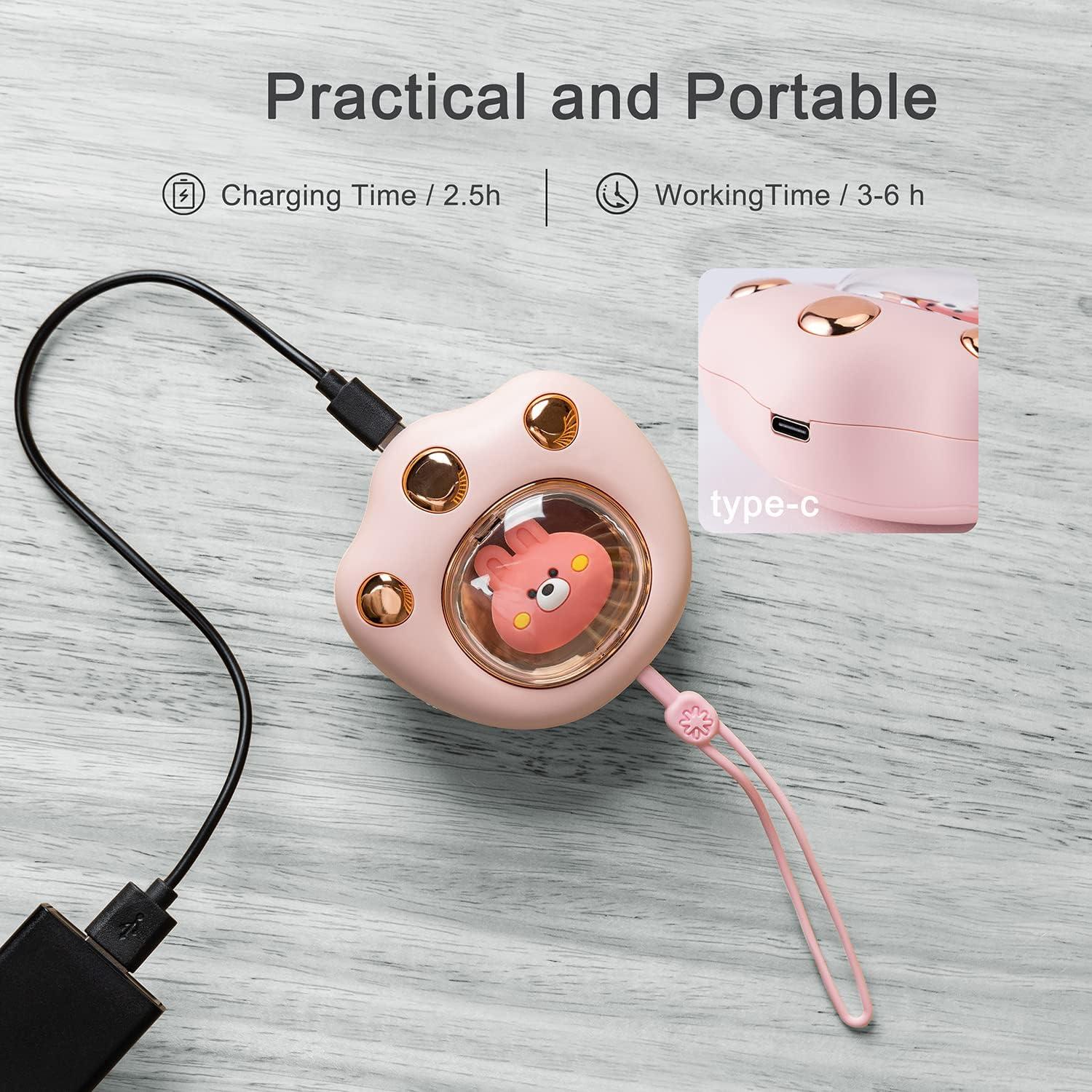 Calentador de manos eléctrico BEESTAR HW-BS-113 rosa 2600mAh