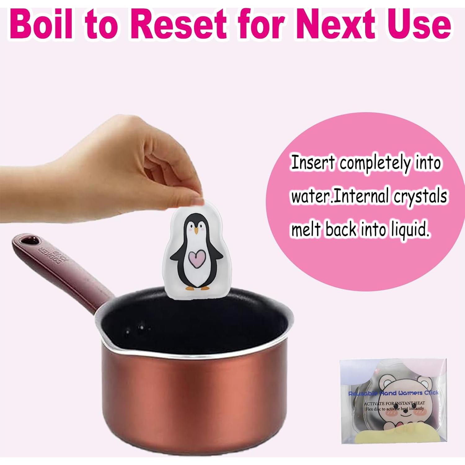 Calentadores de Manos Reutilizables KUKUGO - Paquete de 4