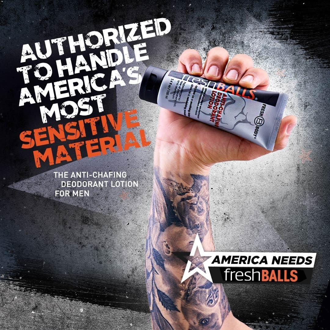 Desodorante para Hombres Fresh Balls 96 g - Libre de Aluminio y Talco
