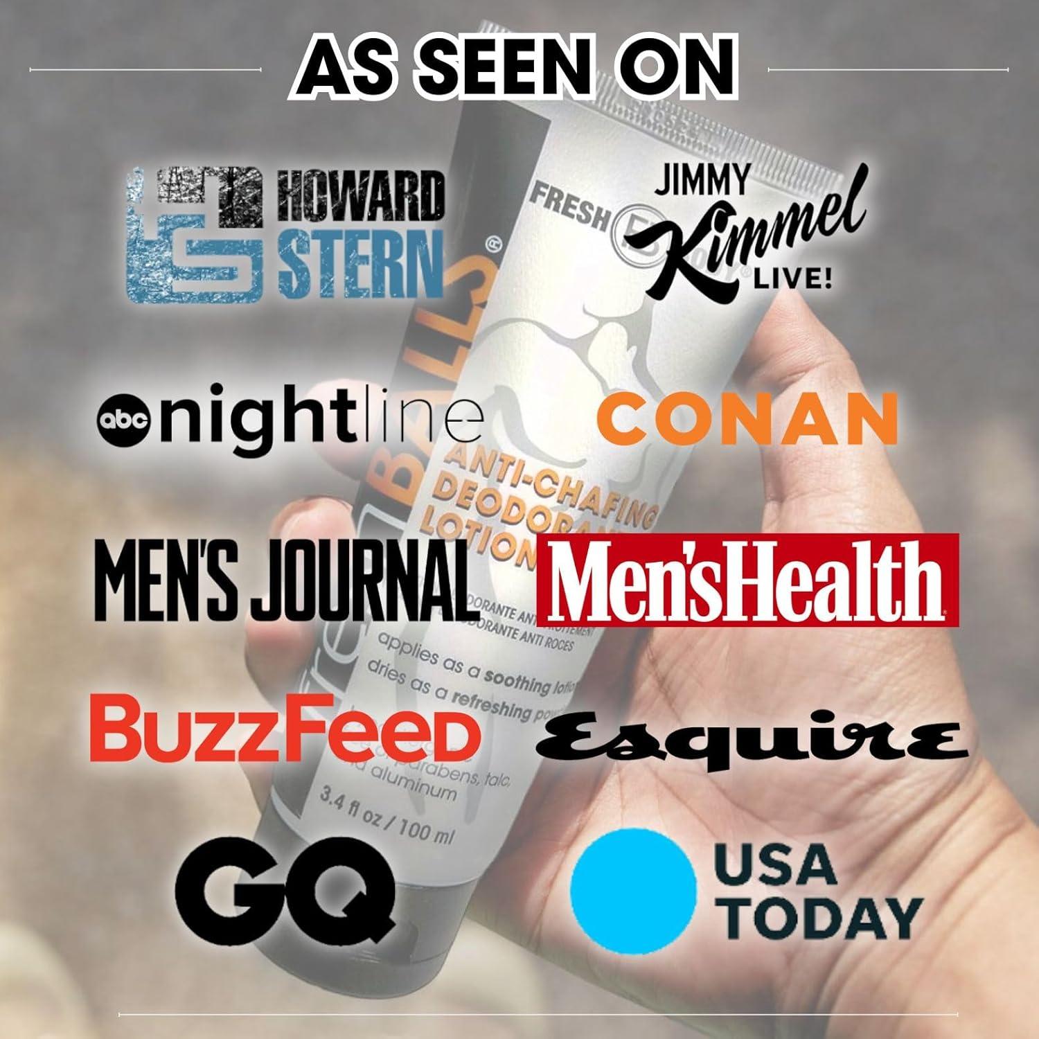 Desodorante para Hombres Fresh Balls 96 g - Libre de Aluminio y Talco