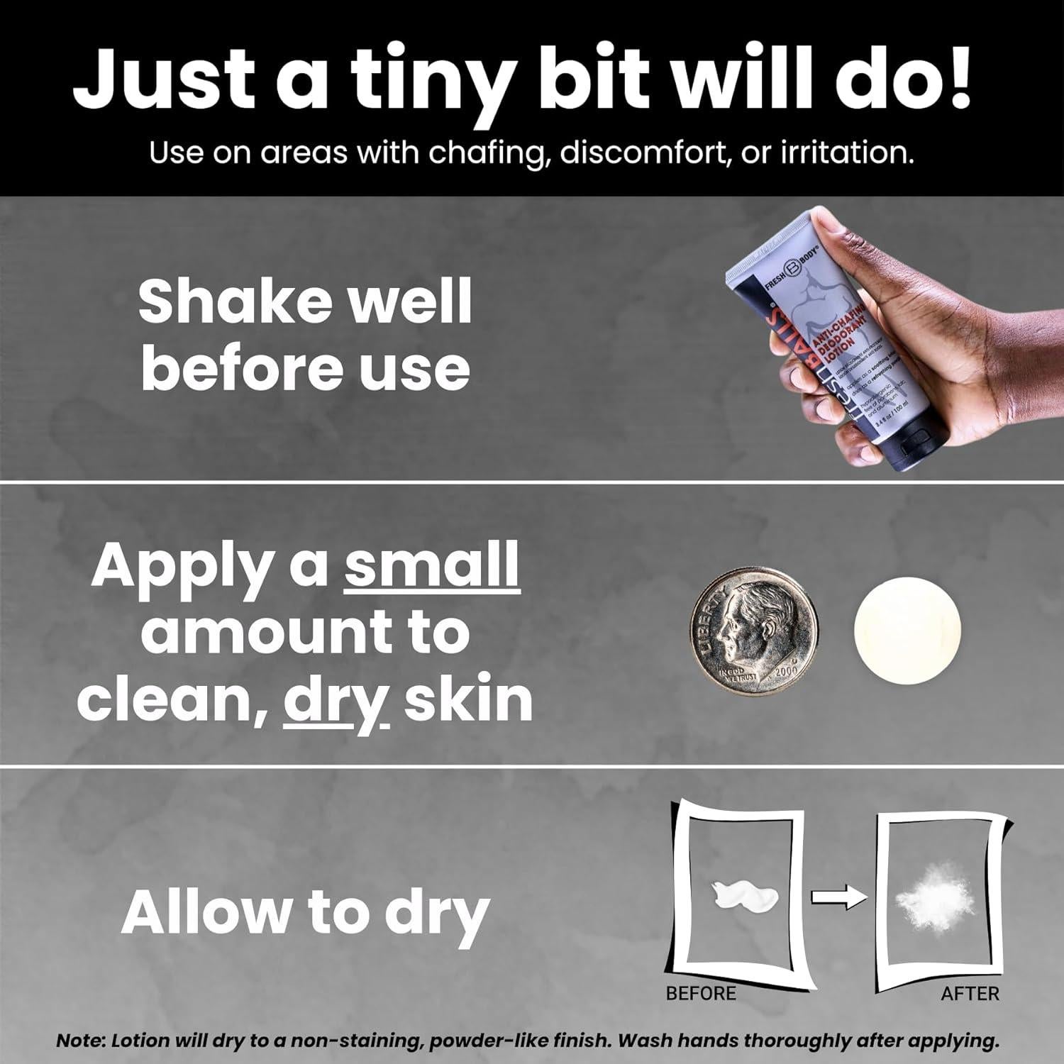 Desodorante para Hombres Fresh Balls 96 g - Libre de Aluminio y Talco