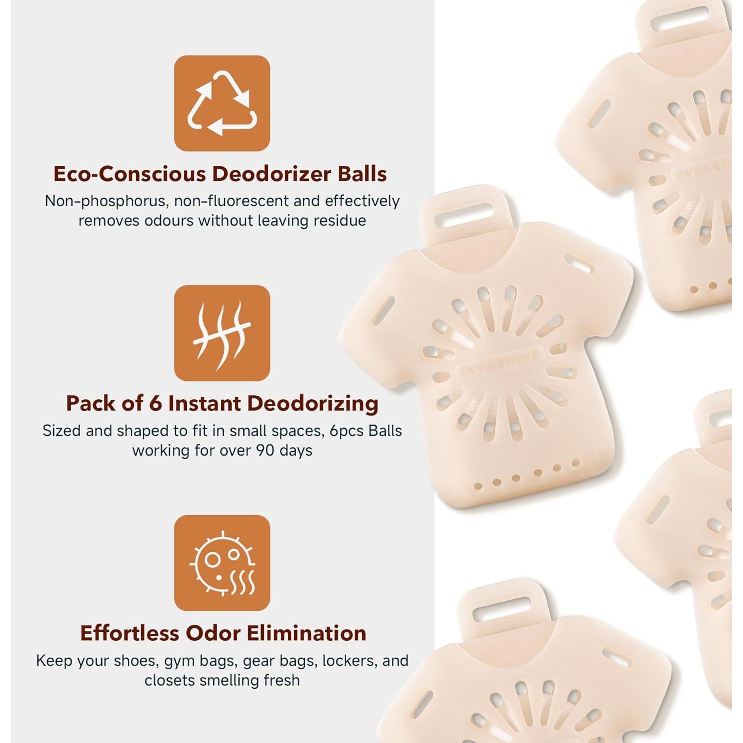 Bolas Desodorantes para Zapatos Meufi - Eliminación Olores 6 Pzas
