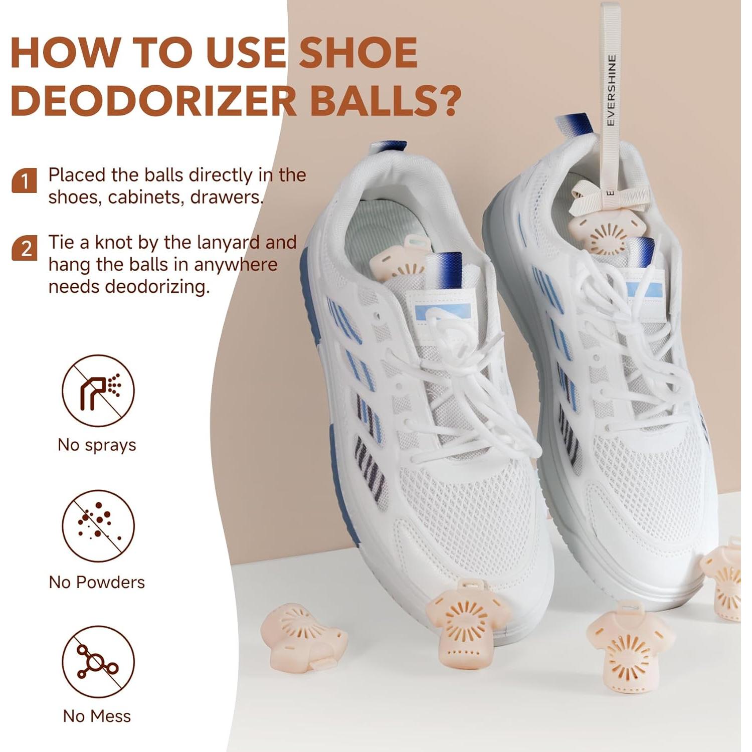 Bolas Desodorantes para Zapatos Meufi - Eliminación Olores 6 Pzas