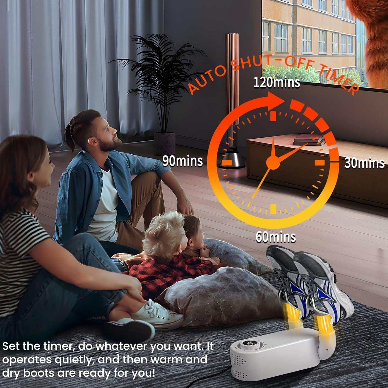 Secador de Zapatos Break The Waves 360° con Temporizador