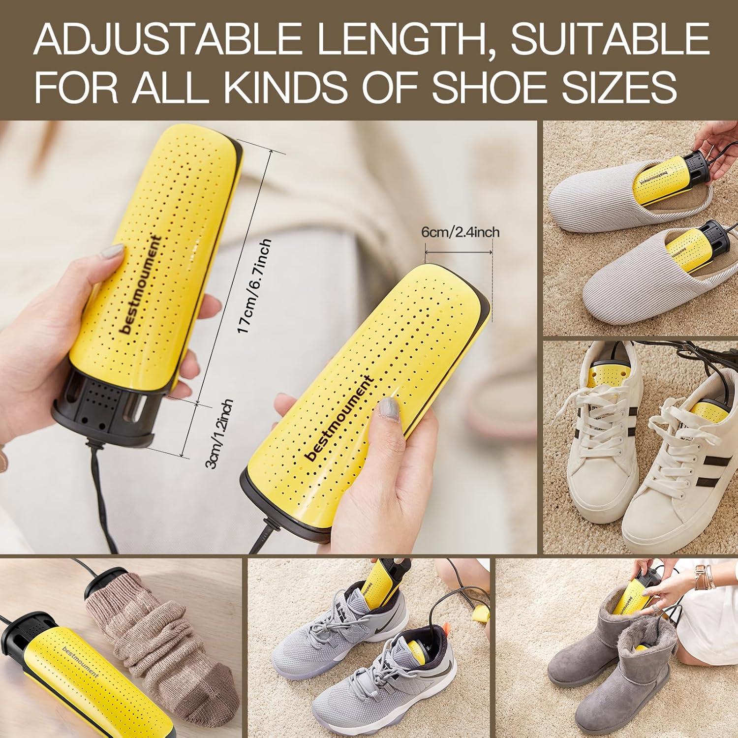 Secadora de Calzado Portátil Bestmoument Doble Núcleo 55°C