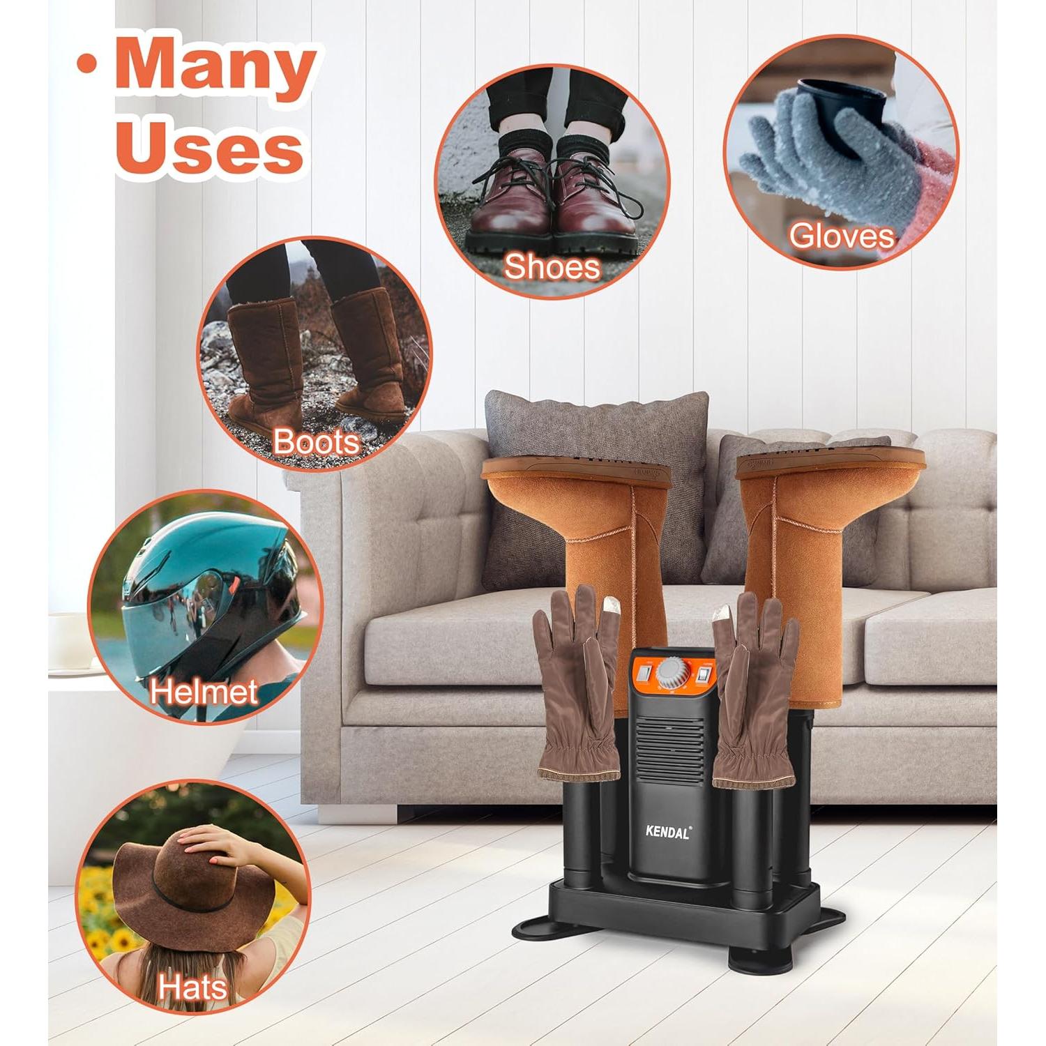 Secador de Botas Kendal KD-9011N Portátil 250W con Ozono