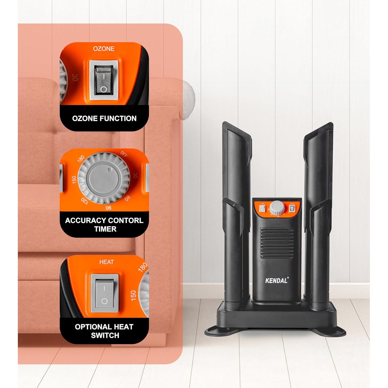 Secador de Botas Kendal KD-9011N Portátil 250W con Ozono