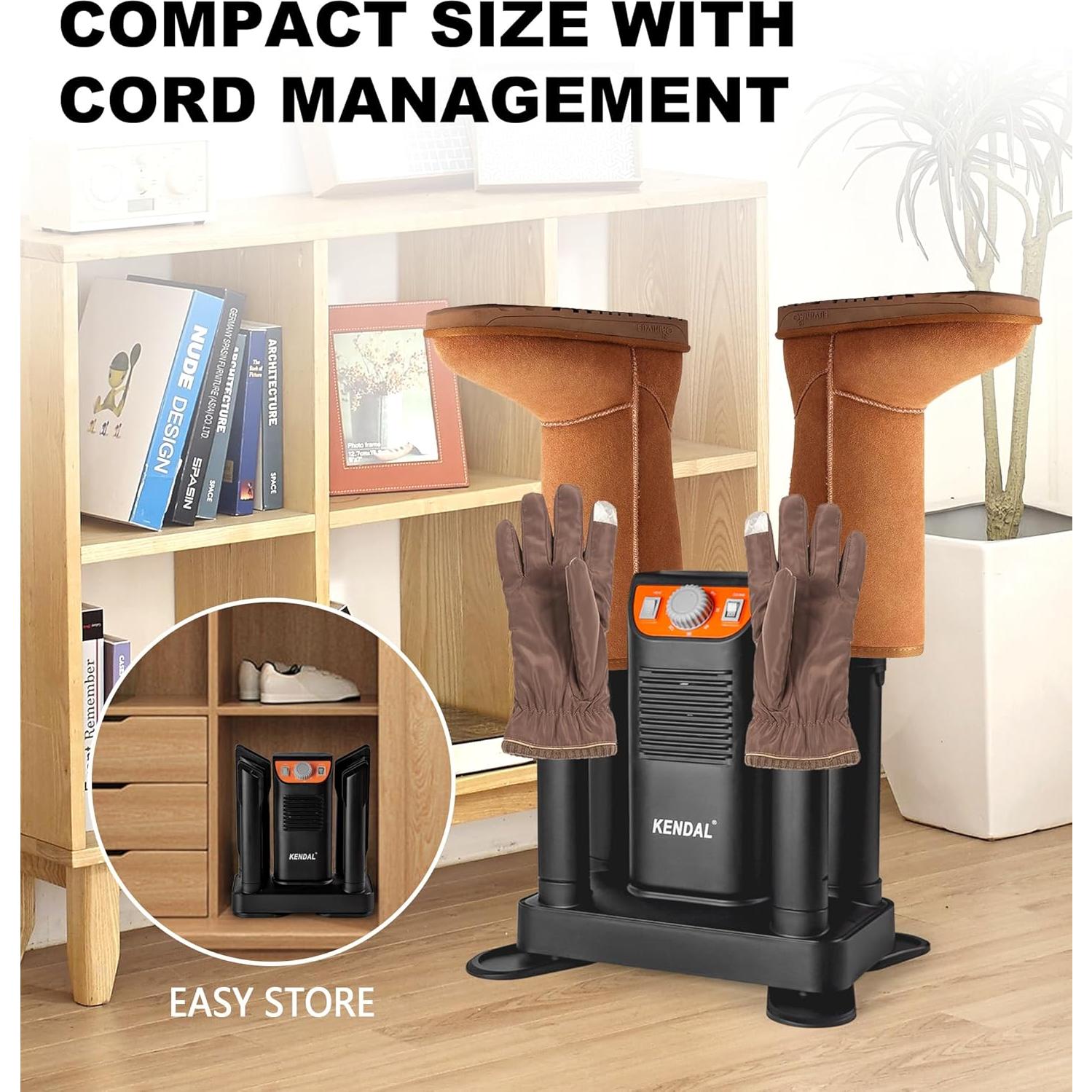 Secador de Botas Kendal KD-9011N Portátil 250W con Ozono