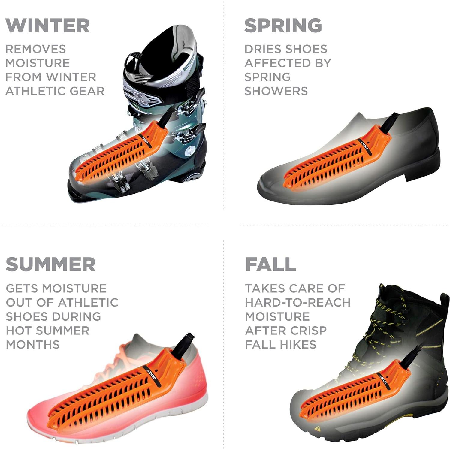 Secador de Calzado Portátil DryGuy Travel Dry DX - Naranja y Negro