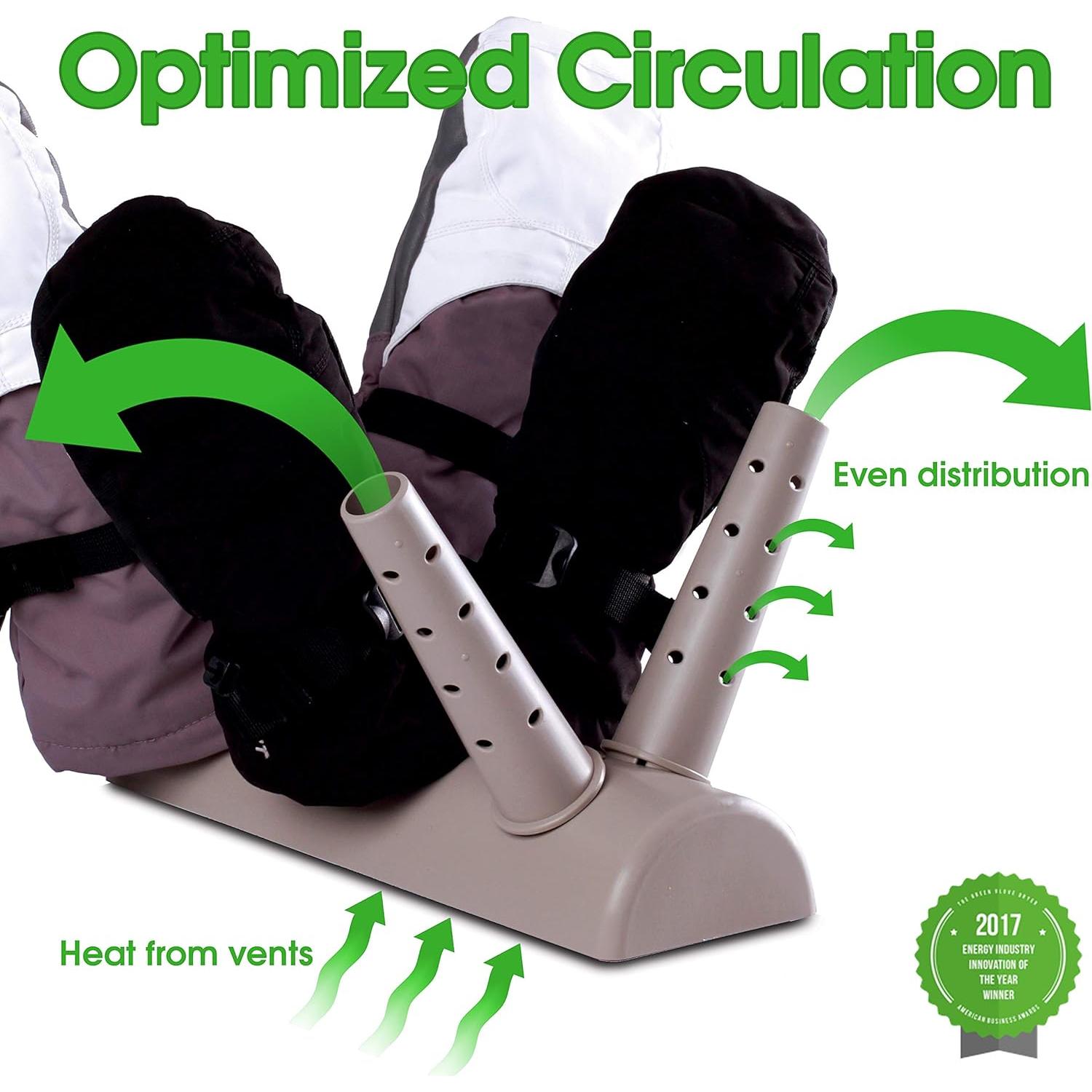 Secador Ecológico Blanco para Guantes y Sombreros EcoDryer