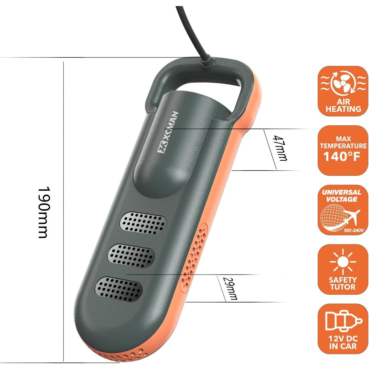 Secador de Botas y Zapatos Portátil XCMAN SD-3 - Ultra Silencioso