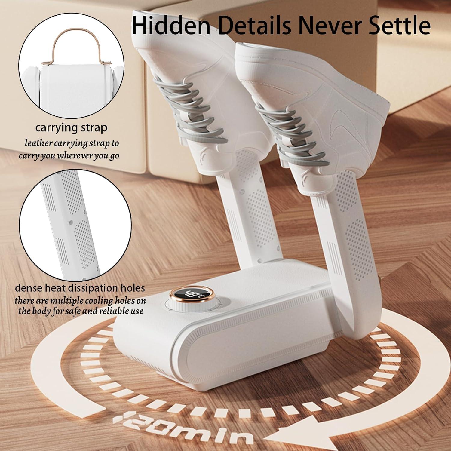 Secador de Botas Hynhsun con Temporizador y Desodorante - Blanco