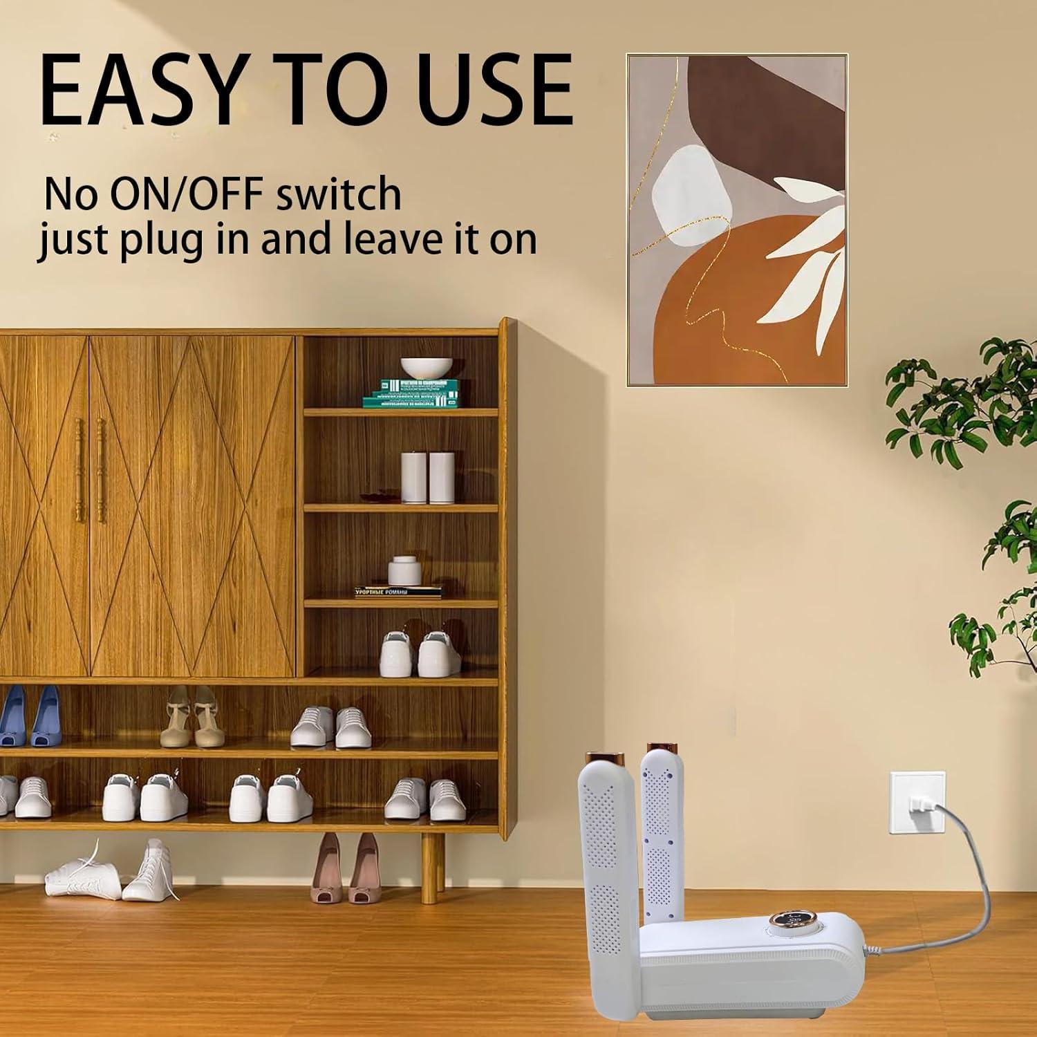 Secador de Botas Hynhsun con Temporizador y Desodorante - Blanco