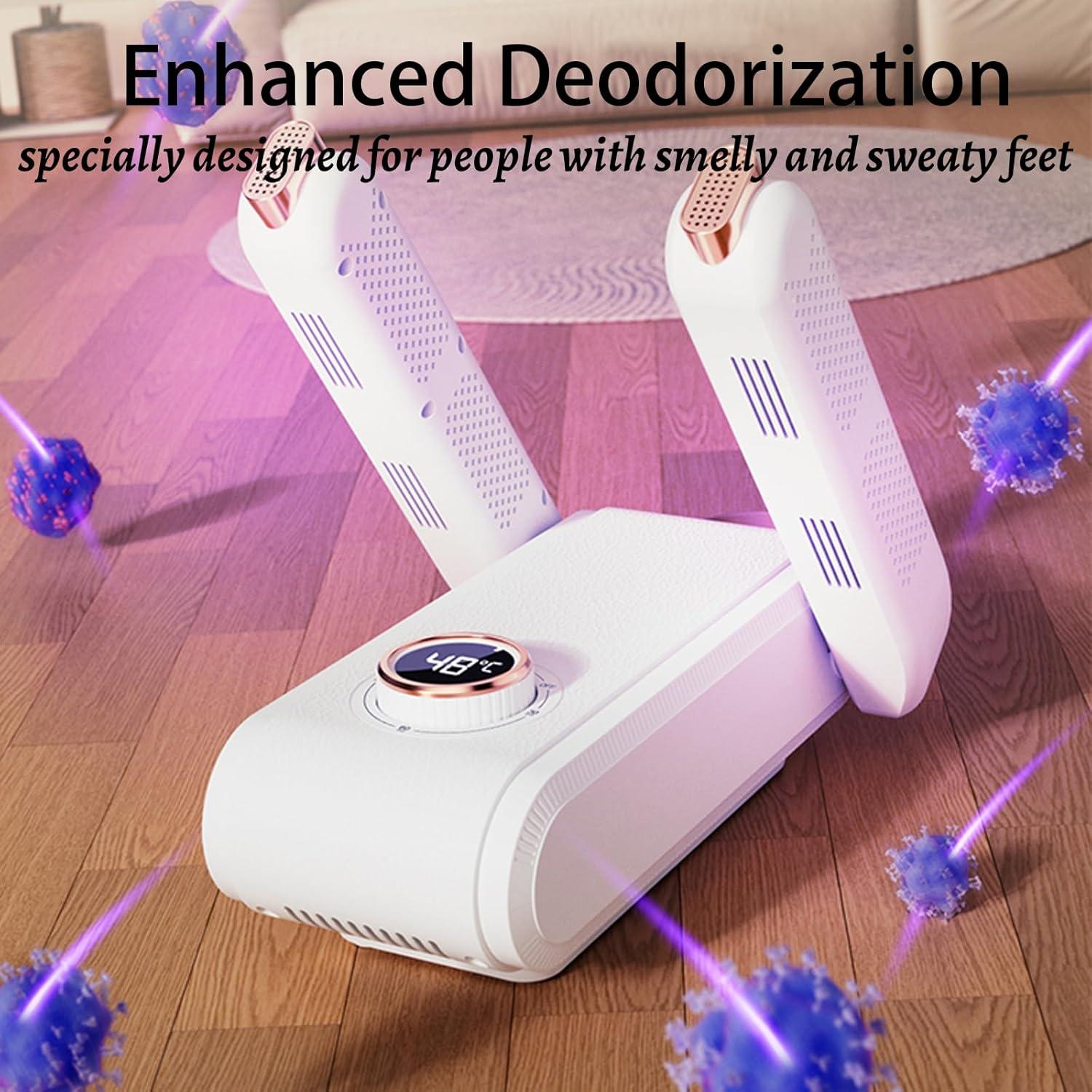 Secador de Botas Hynhsun con Temporizador y Desodorante - Blanco