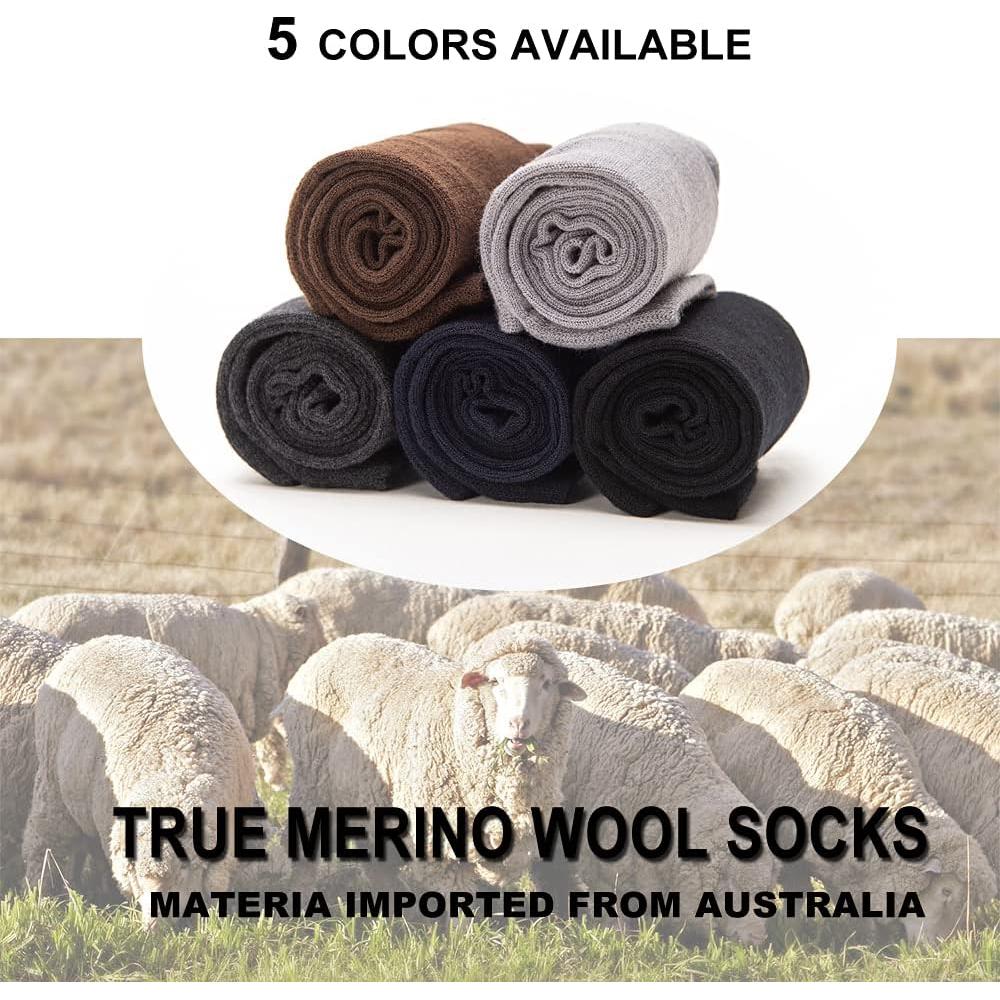 Calcetines Finos de Lana Merino LIXIA para Hombre - 6 Pares