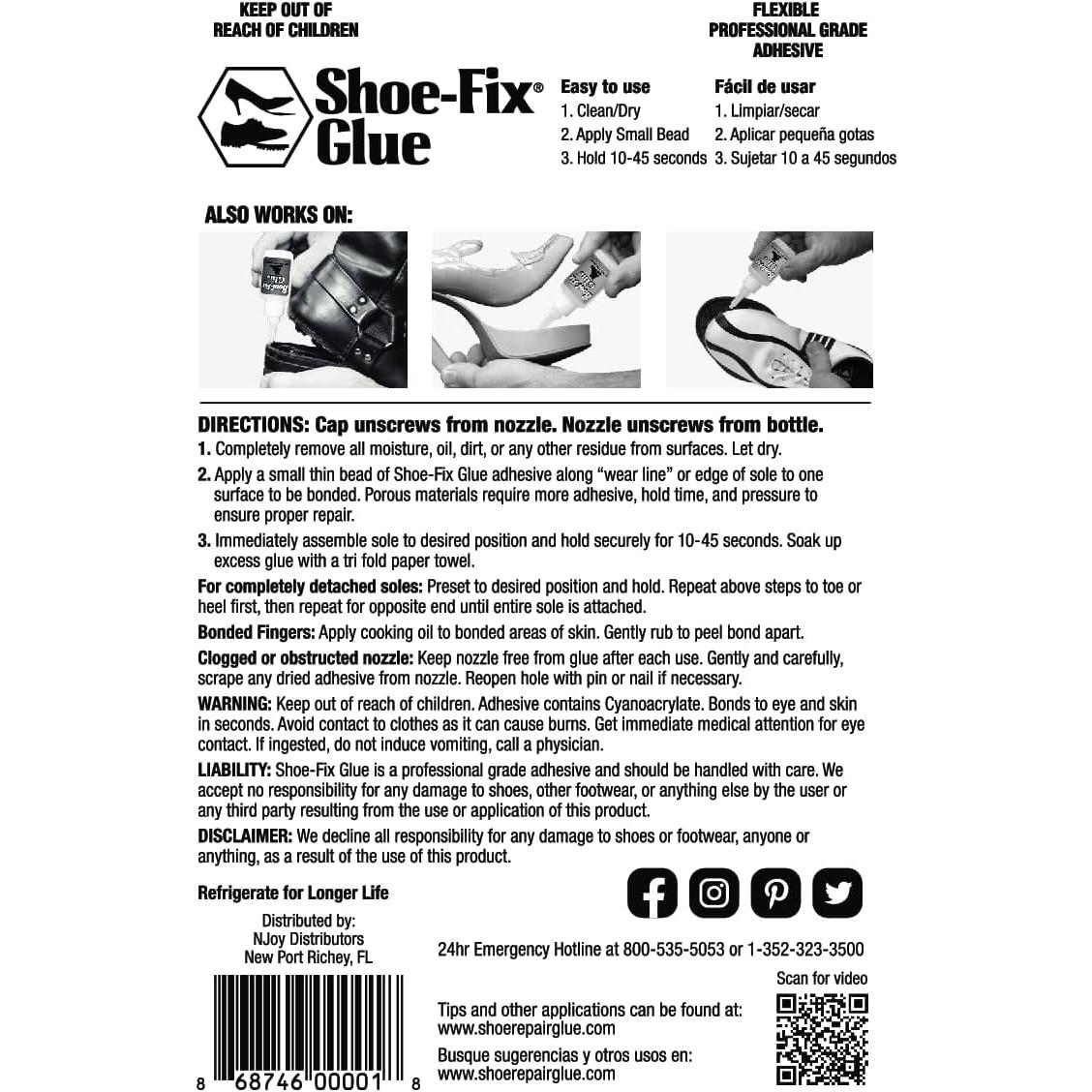 Pegamento Shoe-Fix 20g Adhesivo Profesional para Calzado