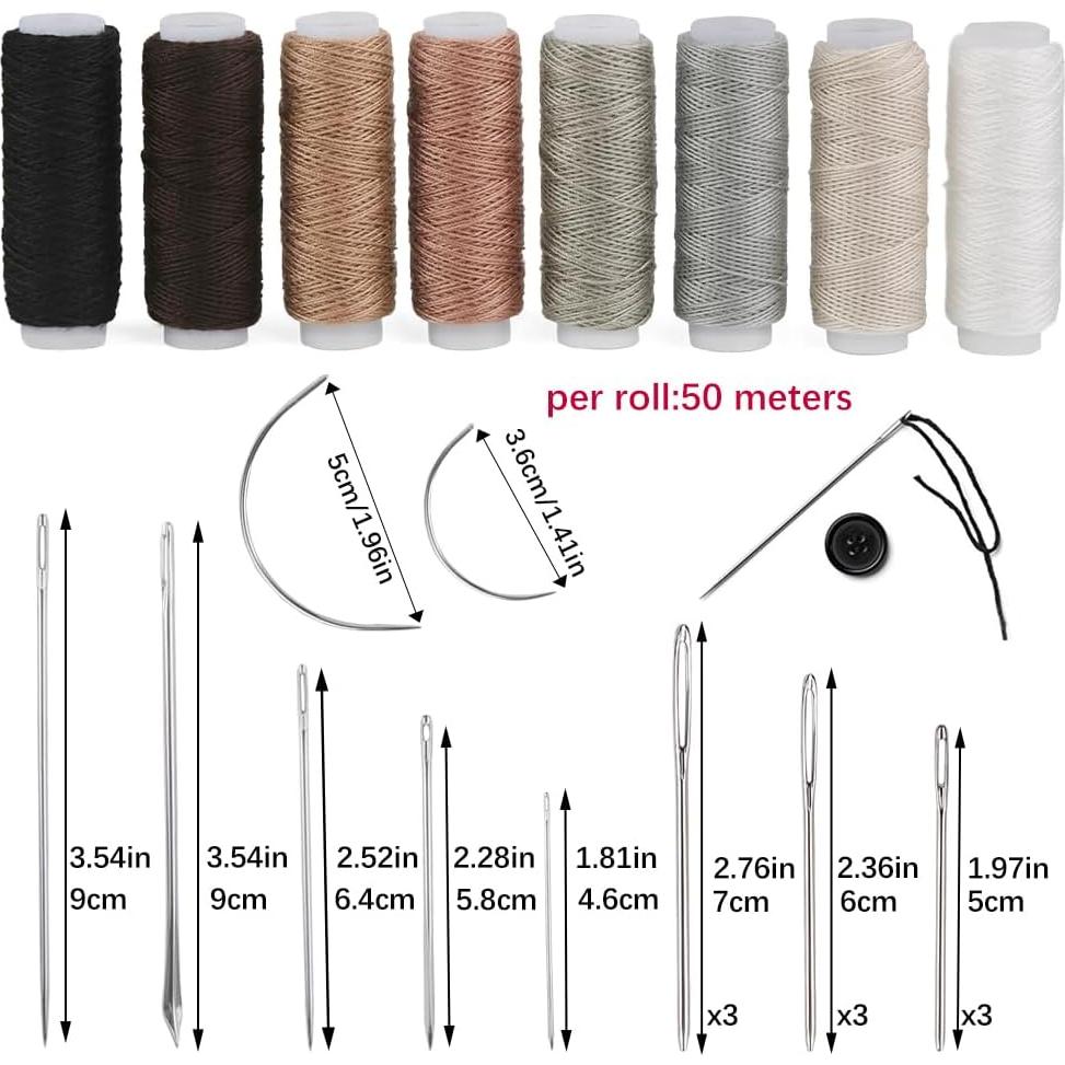 Kit de Costura BAGERLA para Reparación de Tapicería 32 Piezas