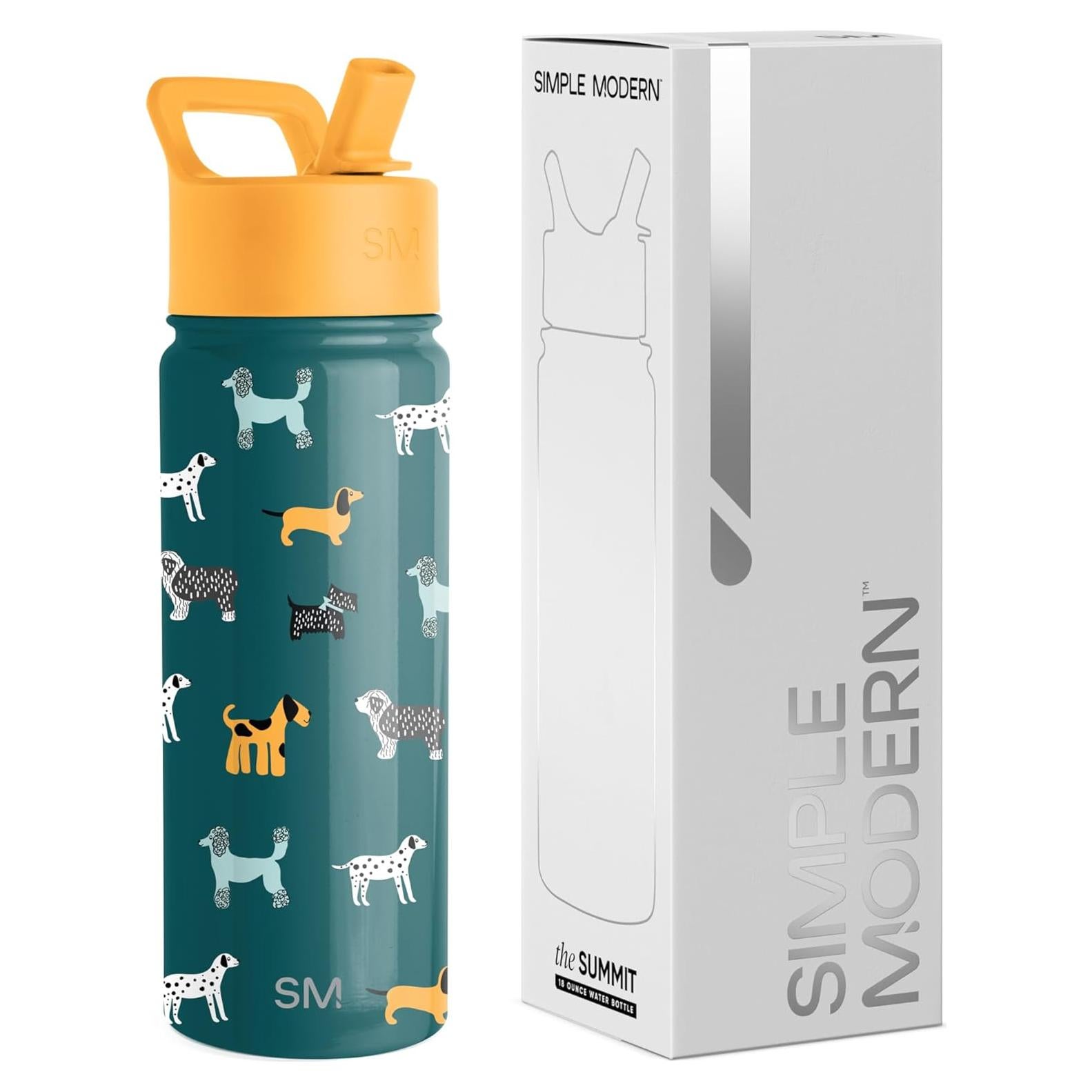 Botella de Agua Aislada Simple Modern 532ml Niños Perro