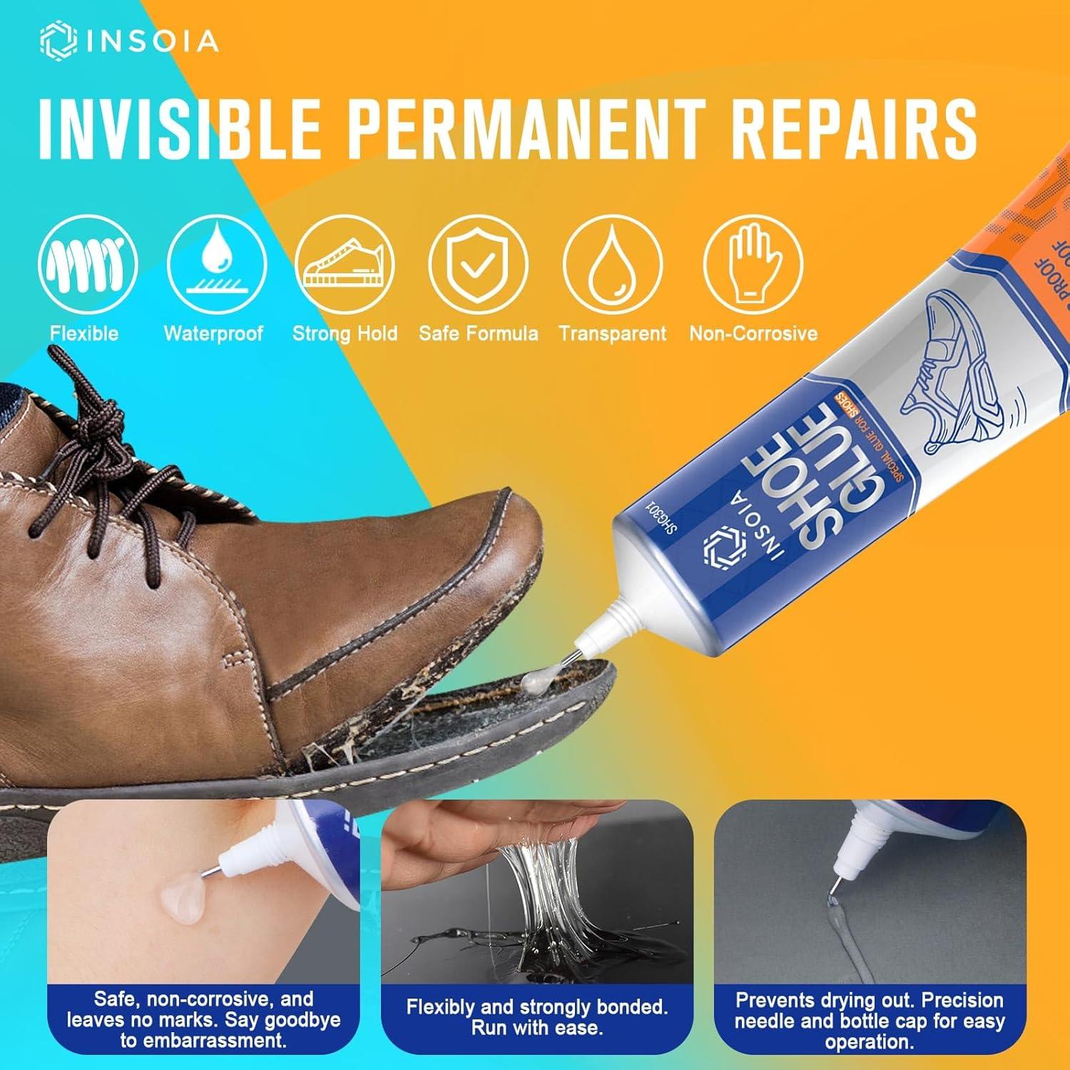 Kit de Reparación de Suelas de Zapatos INSOIA 30 ml Impermeable
