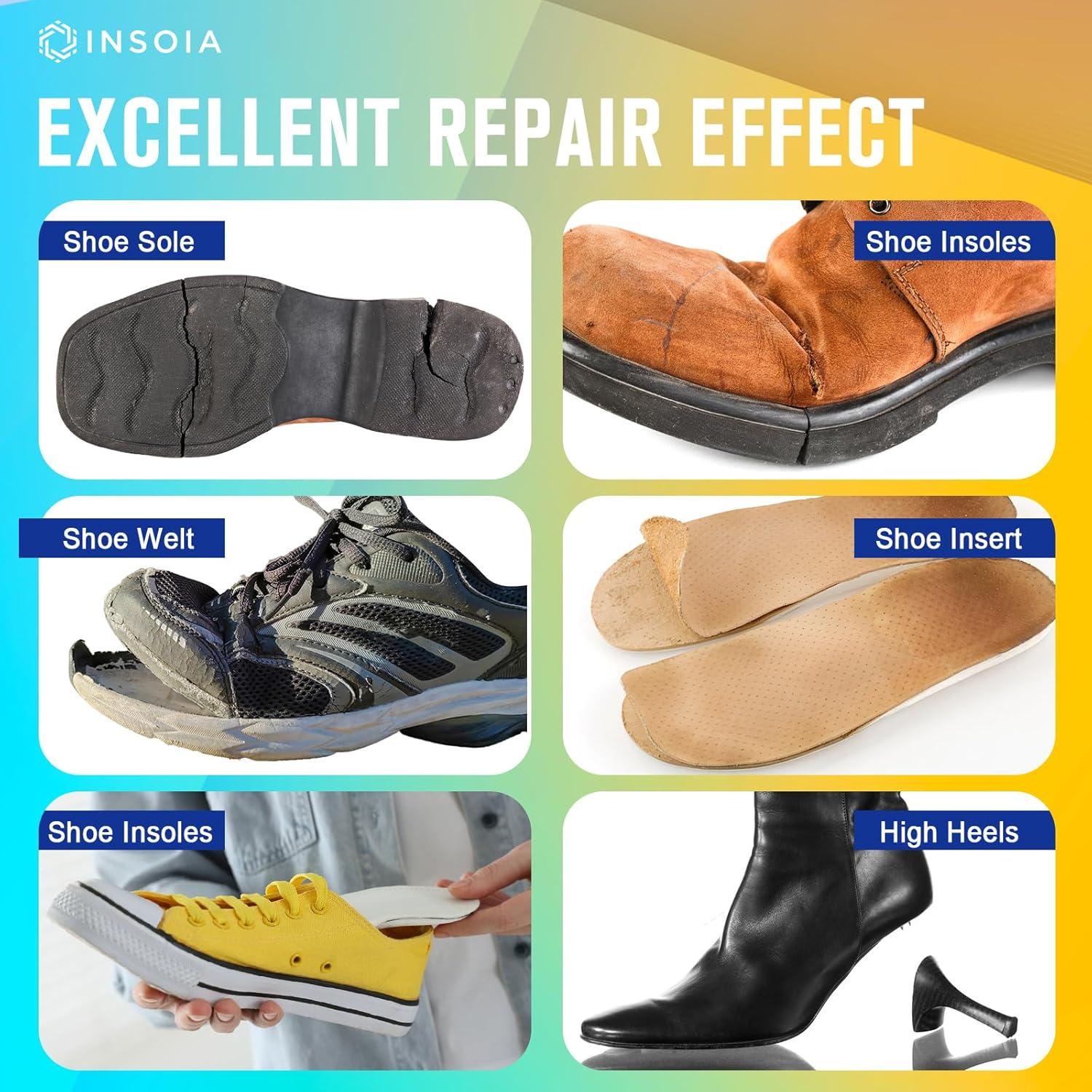 Kit de Reparación de Suelas de Zapatos INSOIA 30 ml Impermeable