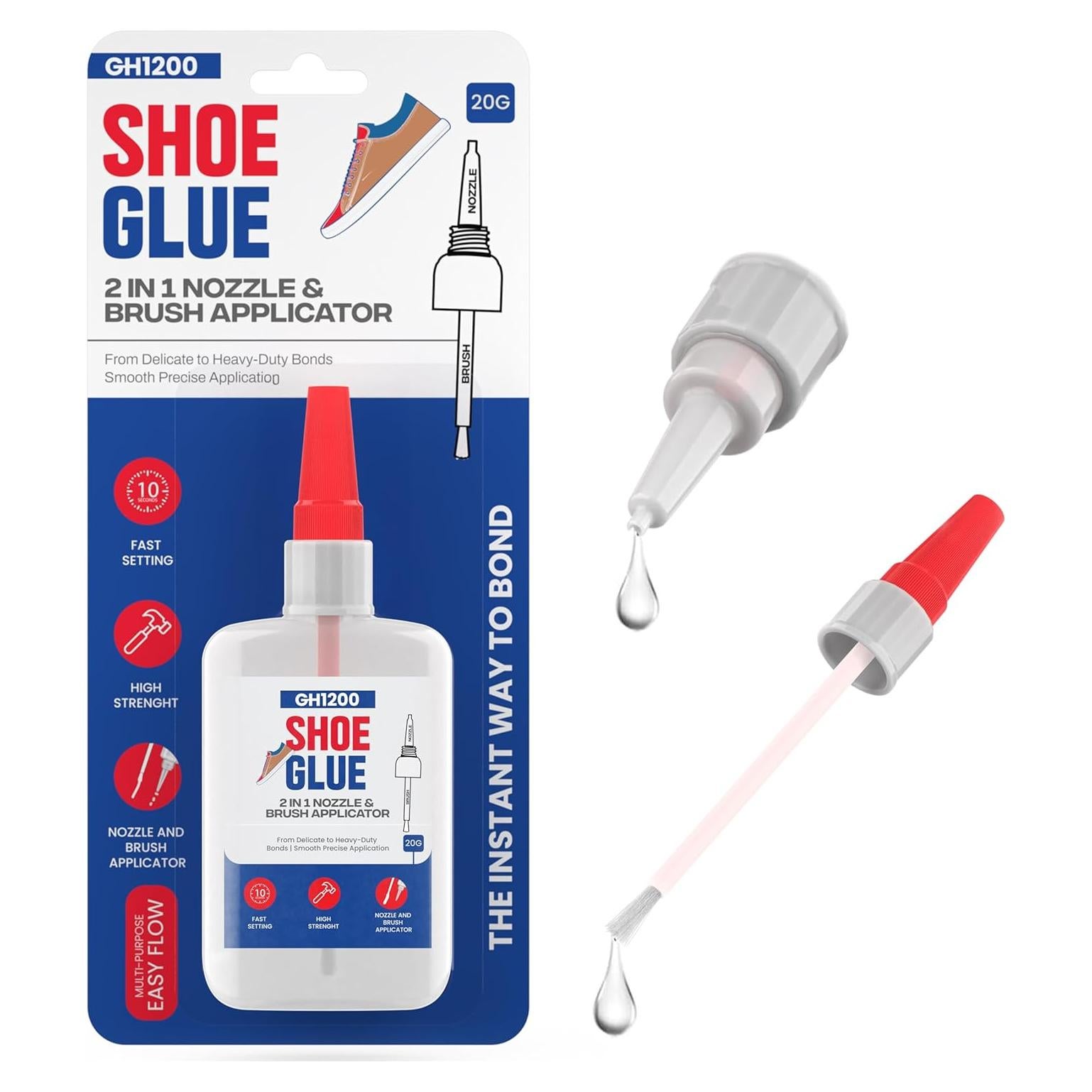 GH1200 Pegamento para Zapatos 20g con Brocha y Boquilla