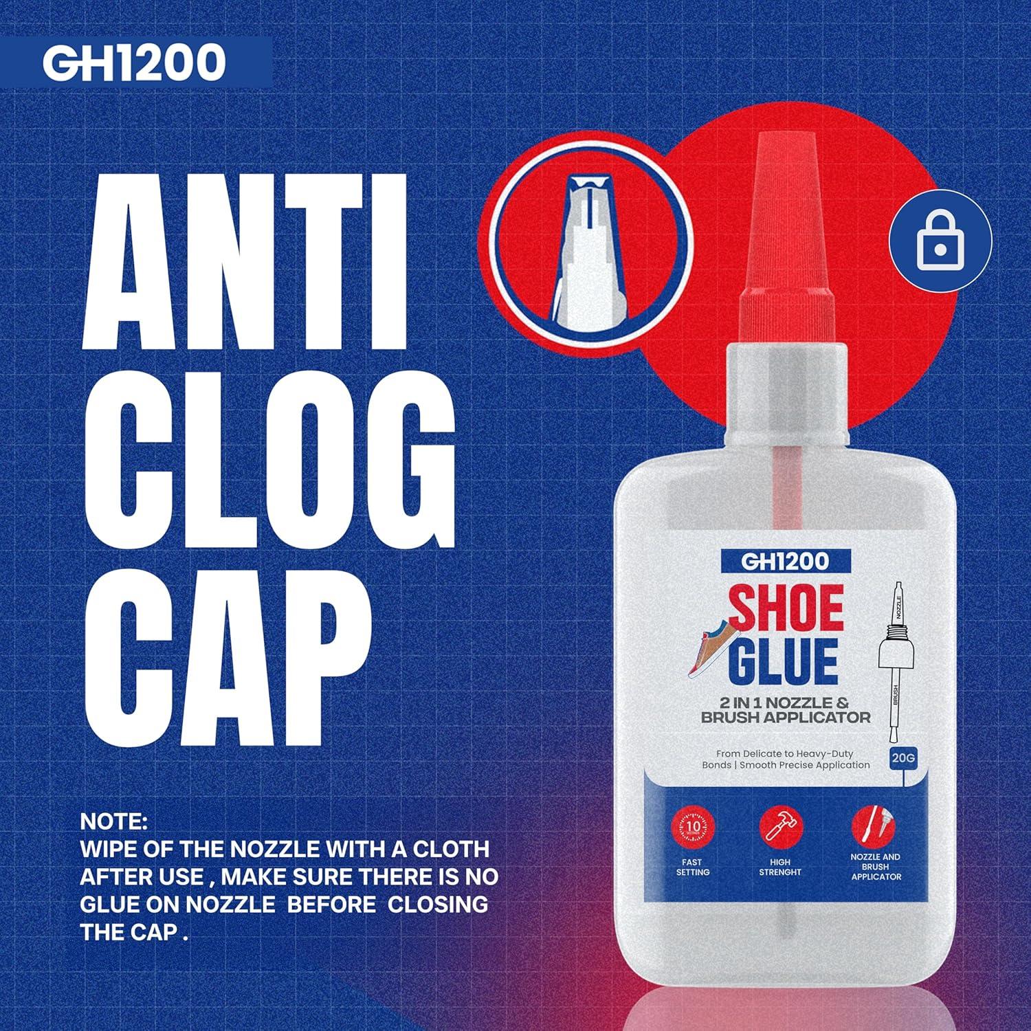 GH1200 Pegamento para Zapatos 20g con Brocha y Boquilla