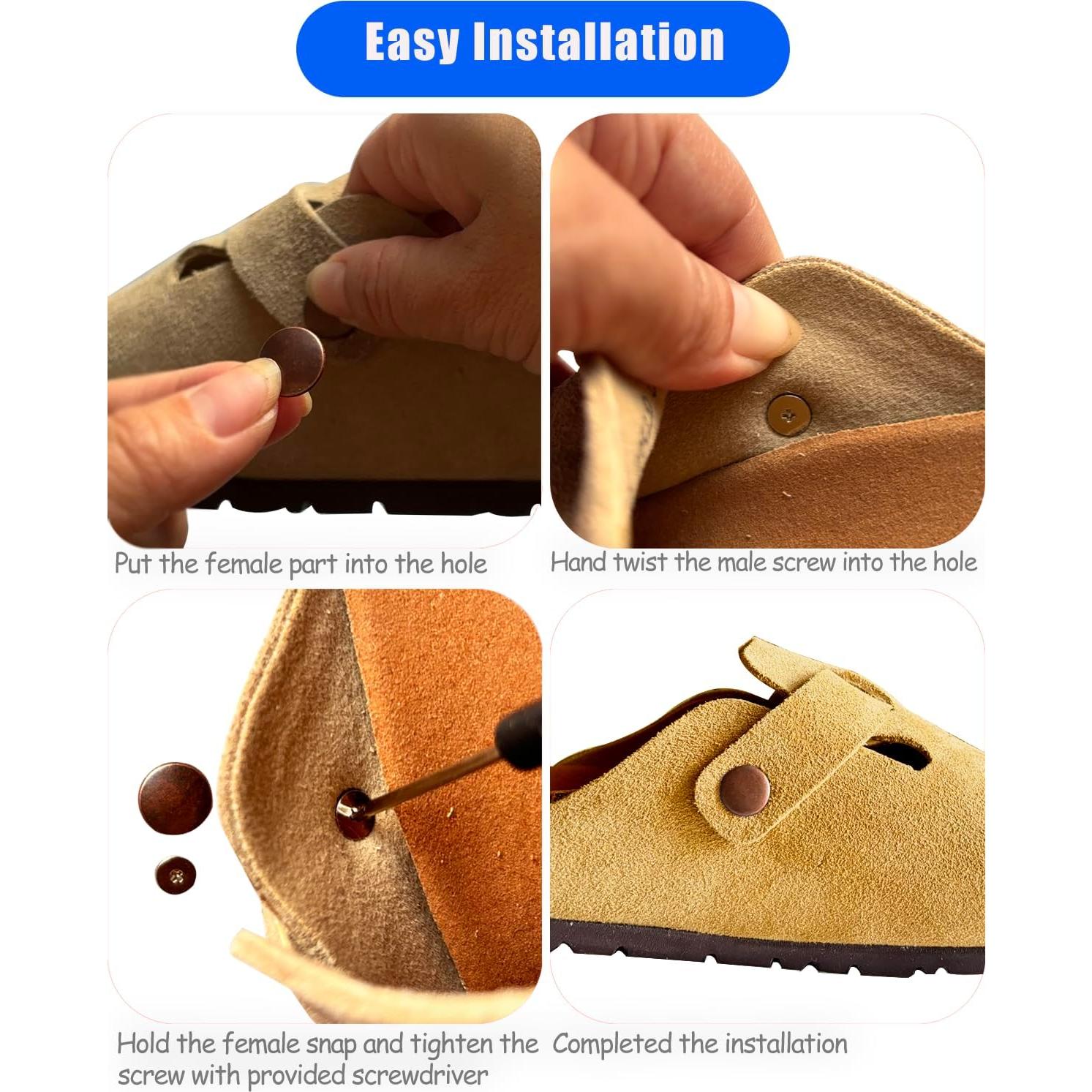 Remaches de Reemplazo Lopau para Zuecos Boston - Kit 12 Piezas