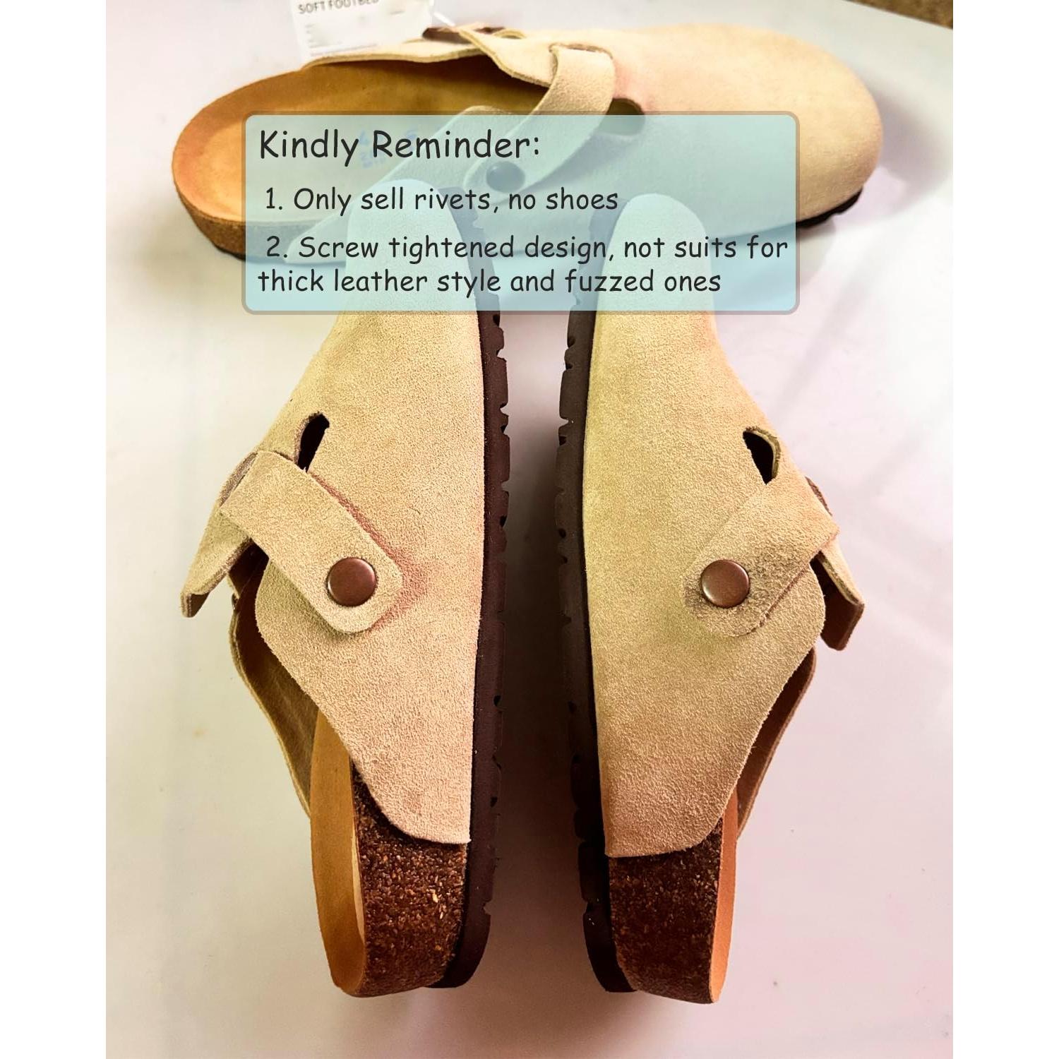 Remaches de Reemplazo Lopau para Zuecos Boston - Kit 12 Piezas