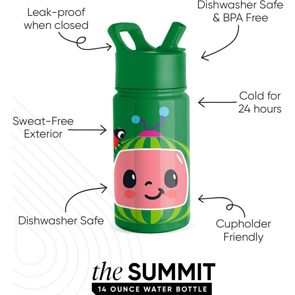 Botella de Agua Aislada Simple Modern 414ml CoComelon