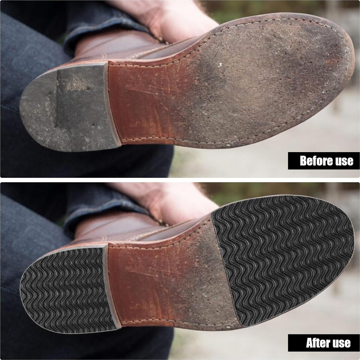 Kit de Reparación de Tacones de Zapatos COMNICO 4 Pcs Antideslizantes