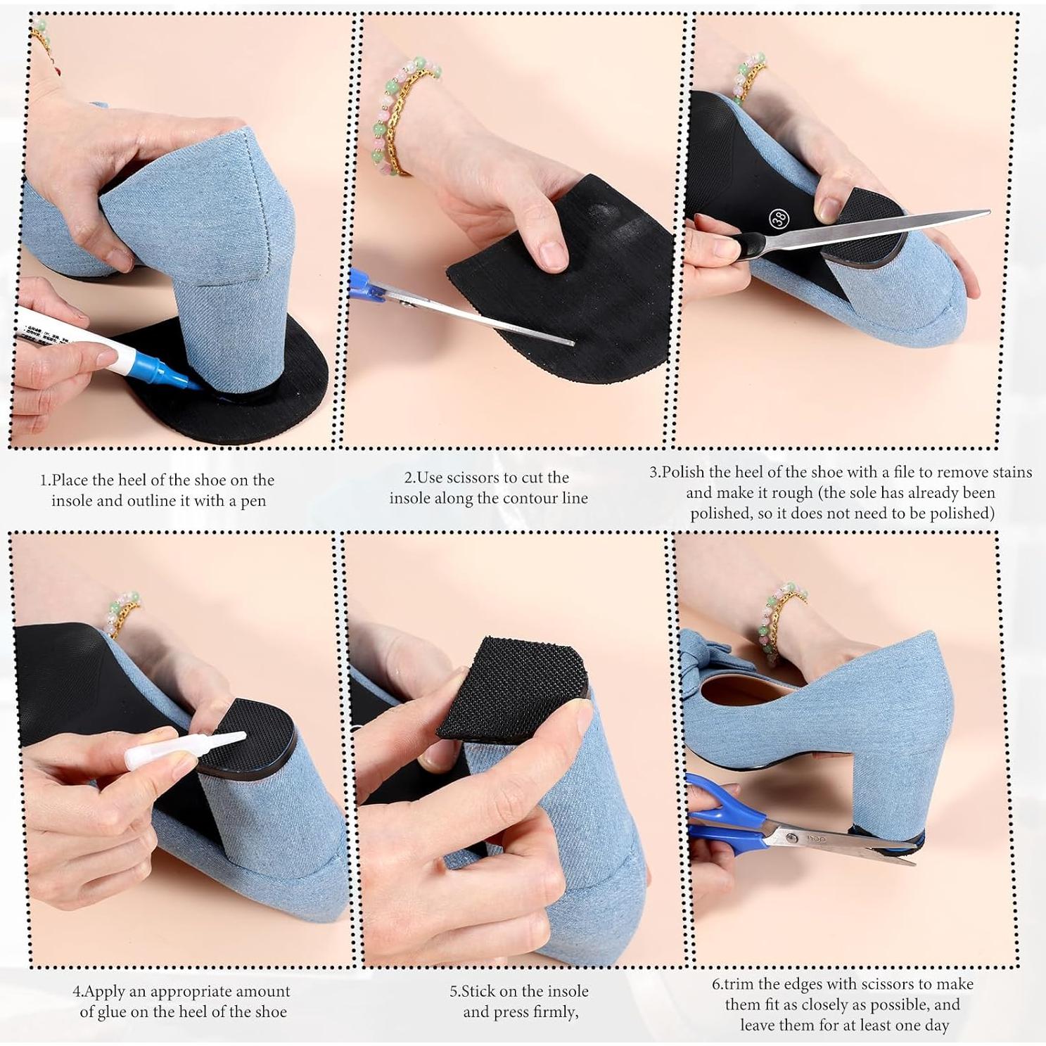 Tapones de goma antideslizantes Vin Beauty para zapatos - 2 pares