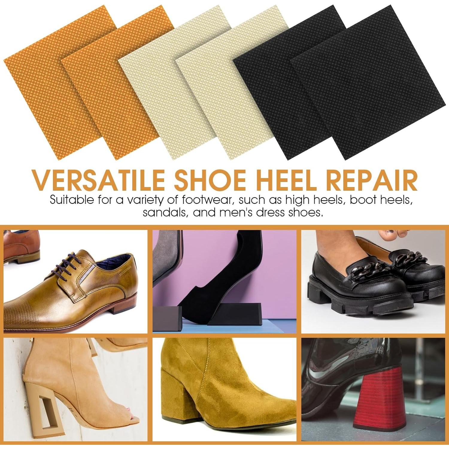 Kit de Reparación de Tacones HJZHII 6 Piezas Antideslizantes