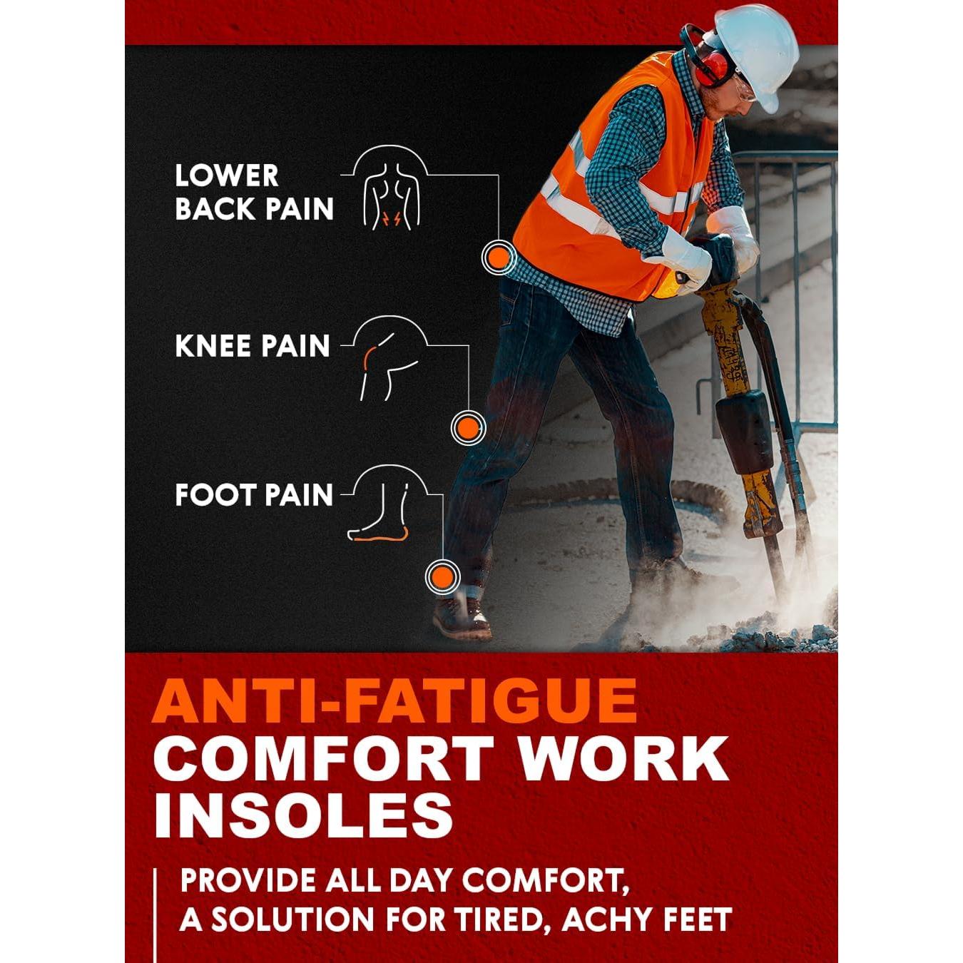 Plantillas Ortopédicas CRUVHEAL XL Antifatiga para Trabajo