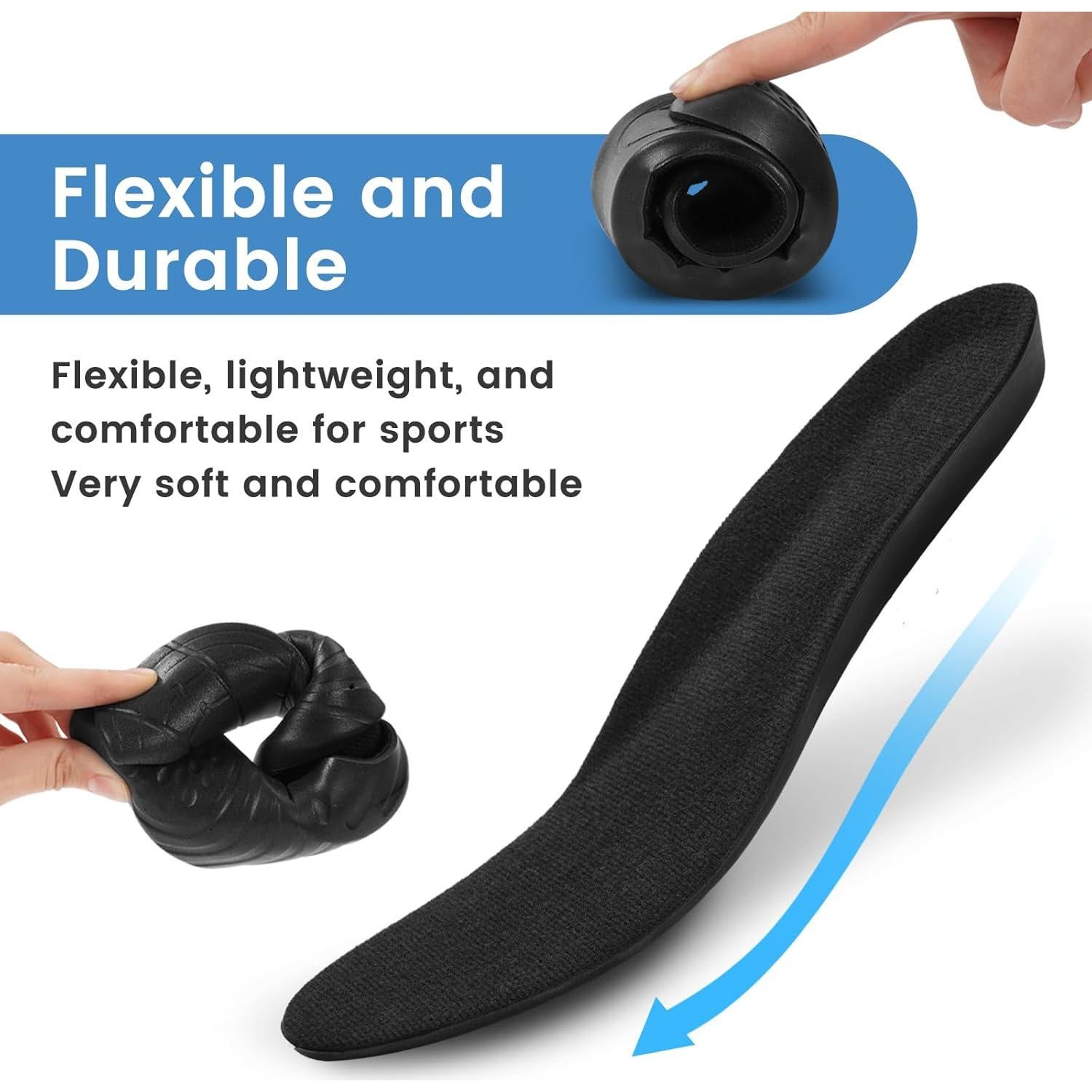 Plantillas de espuma viscoelástica Amitataha L para pies planos