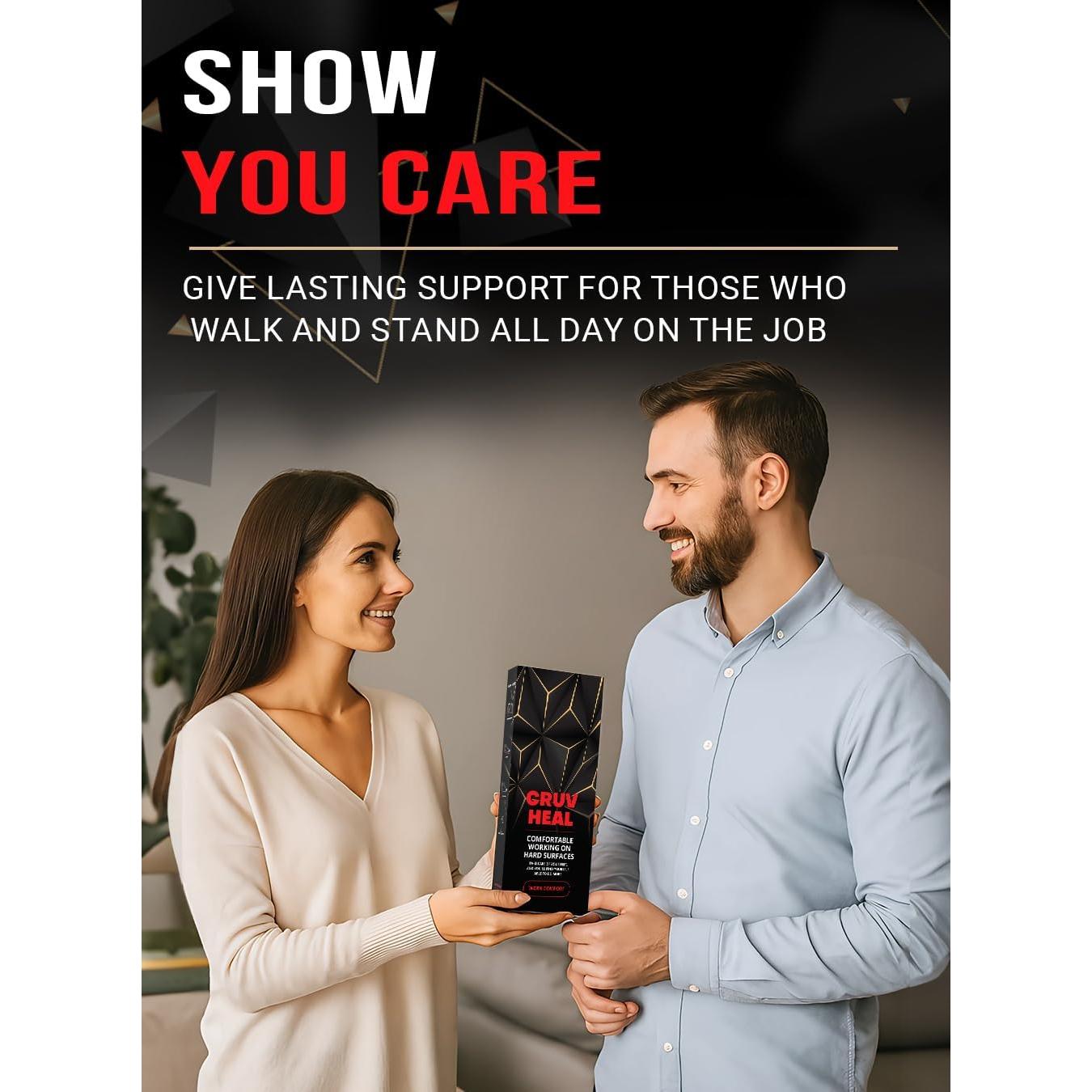 Plantillas Ortopédicas CRUVHEAL L - Soporte Arco Bajo - Antifatiga