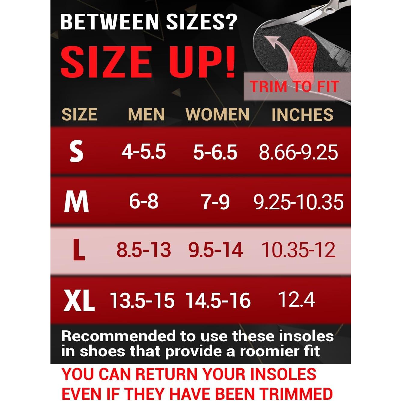 Plantillas Ortopédicas CRUVHEAL L - Soporte Arco Bajo - Antifatiga