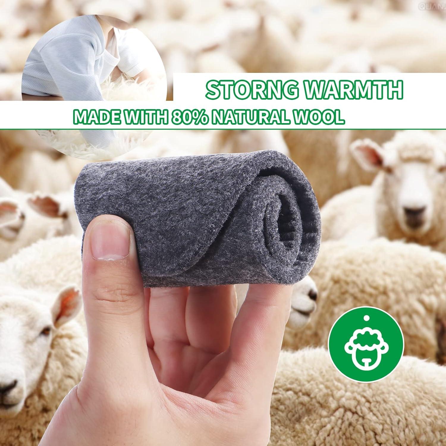 Plantillas de lana de fieltro cálidas MLDCJMILADO 27x9 cm