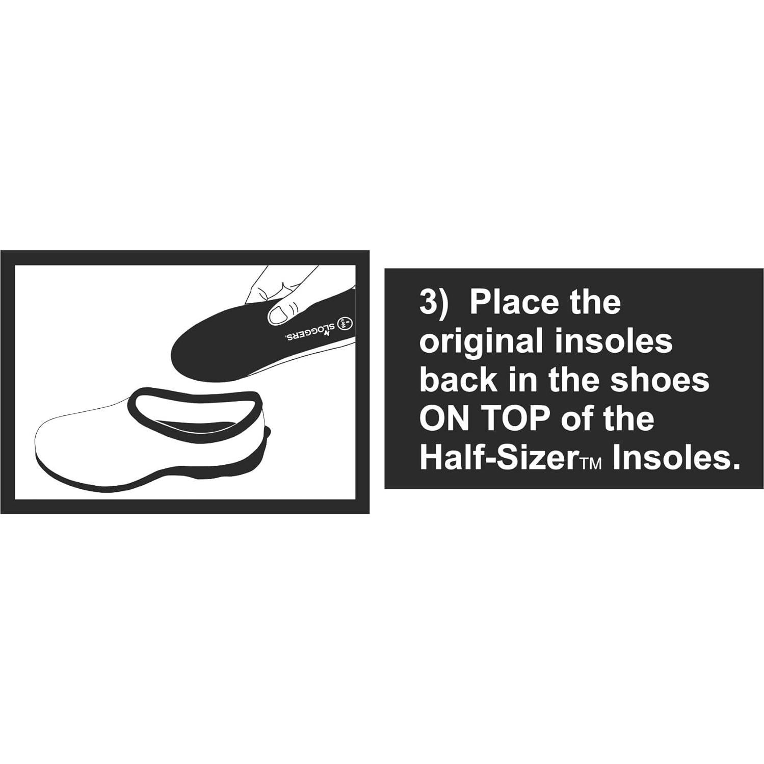 Plantilla ajustable Sloggers Half-Sizer 330BK - Negro