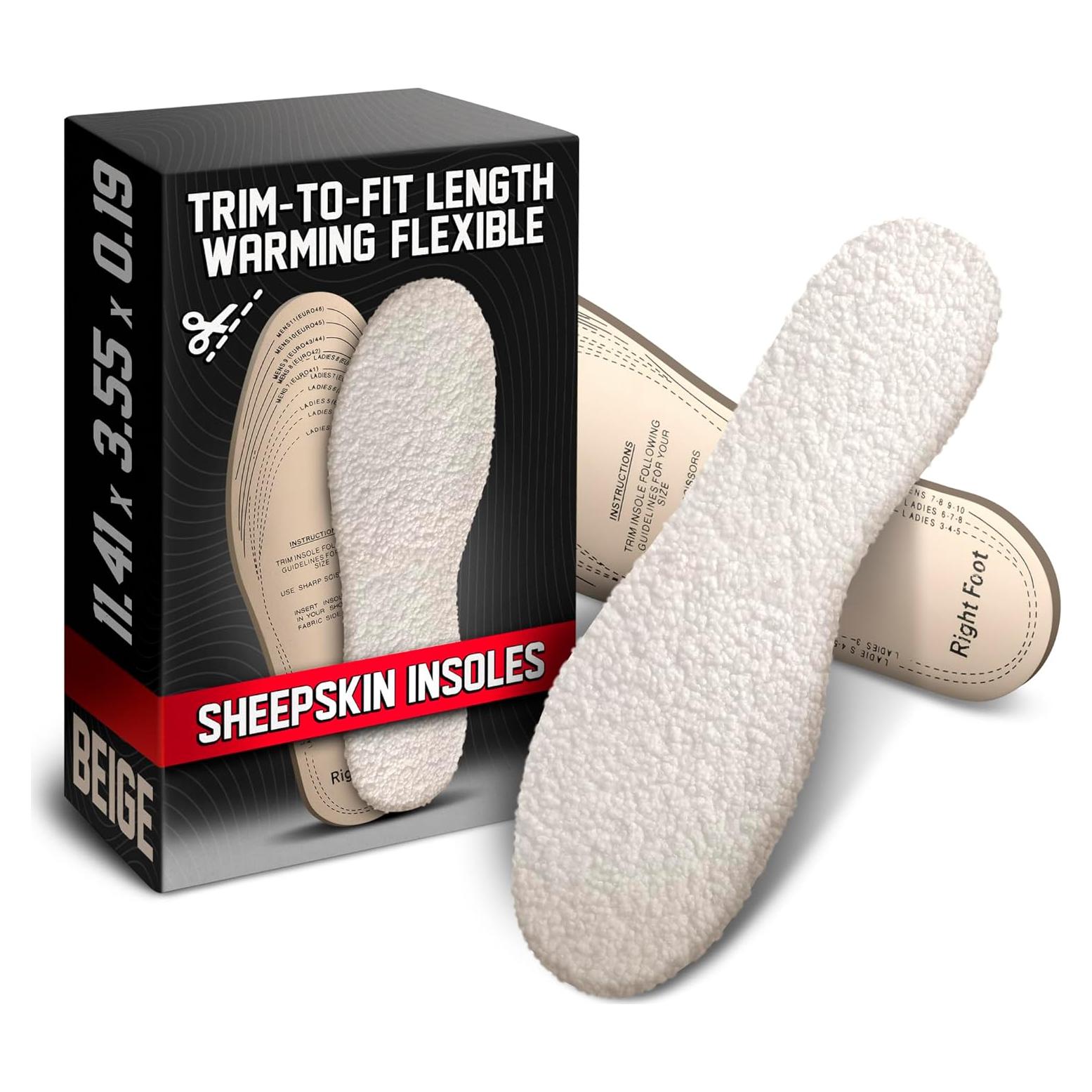 Insertos Universales de Lana para Zapatos - Plantillas de Piel de Oveja