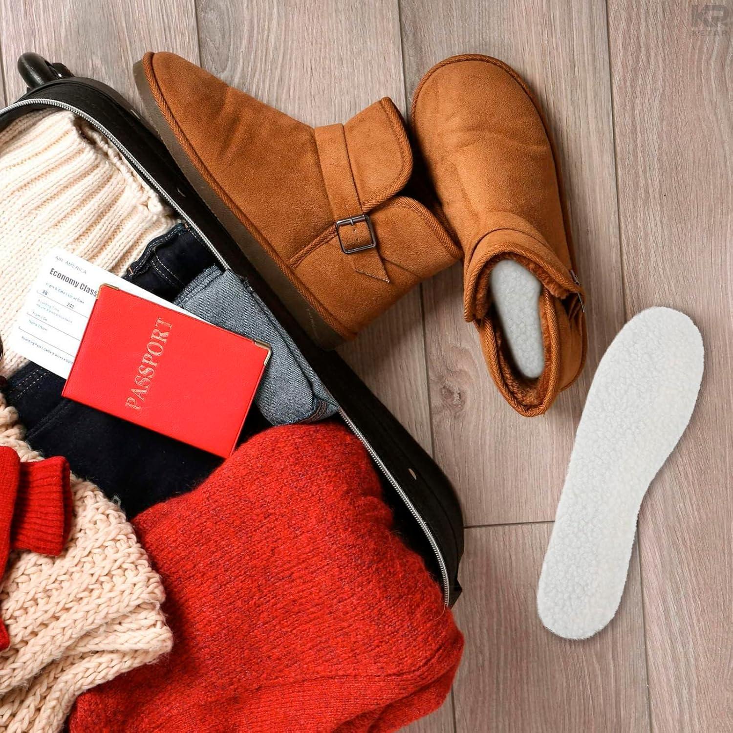 Insertos Universales de Lana para Zapatos - Plantillas de Piel de Oveja